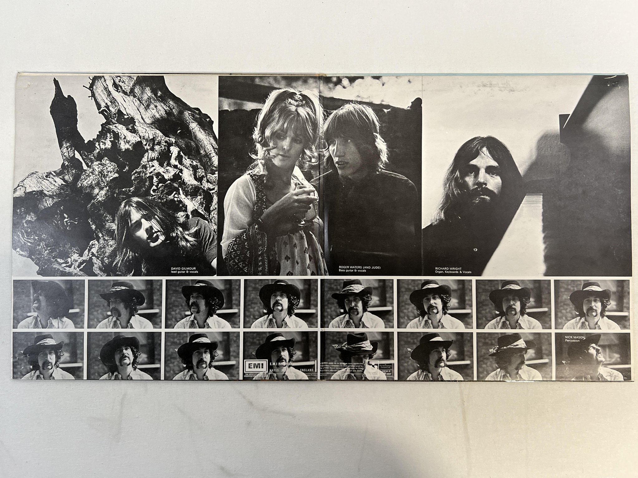 Omslagsbild för skivan PINK FLOYD ummagumma LP -69 UK HARVEST SHDW 1