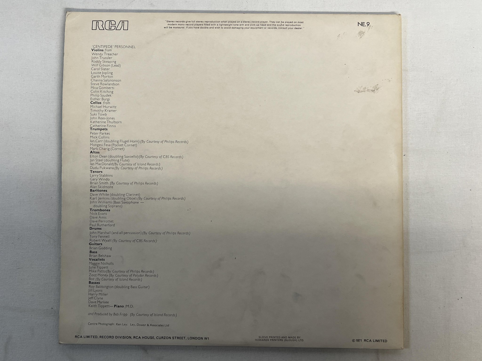 Omslagsbild för skivan CENTIPEDE Septober Energy 2xLP -71 UK RCA NEON NE 9 prog jazz