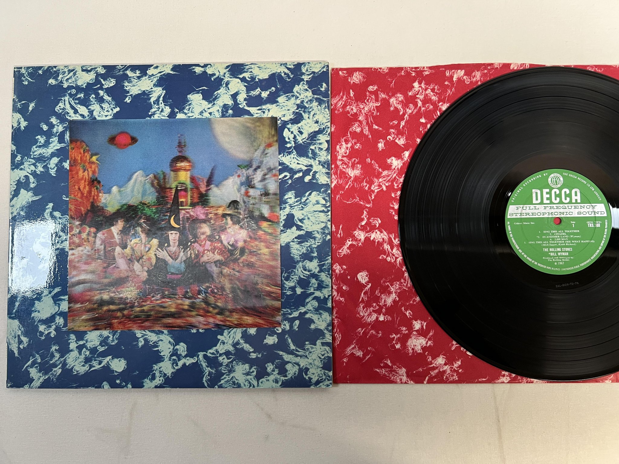 Omslagsbild för skivan THE ROLLING STONES Their Satanic Majesties Request LP -67 UK DECCA TXS 103