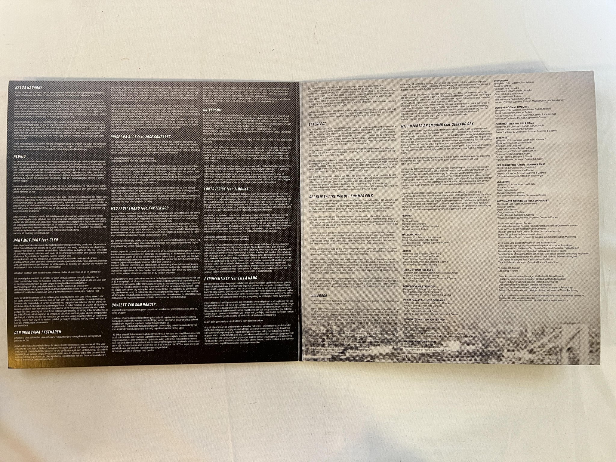 Omslagsbild för skivan LOOPTROOP ROCKERS Mitt Hjärta Är En Bomb 2xLP 2013 DAVID vs GOLIATH DVSG71