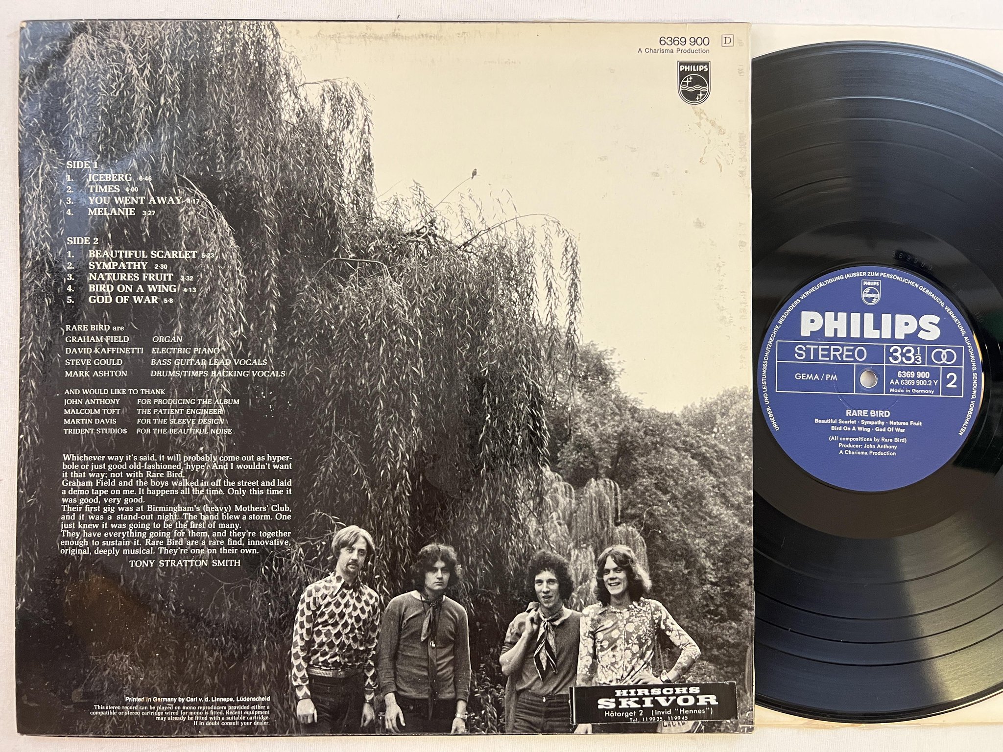 Omslagsbild för skivan RARE EARTH s/t LP -70 Ger PHILIPS 6369 900