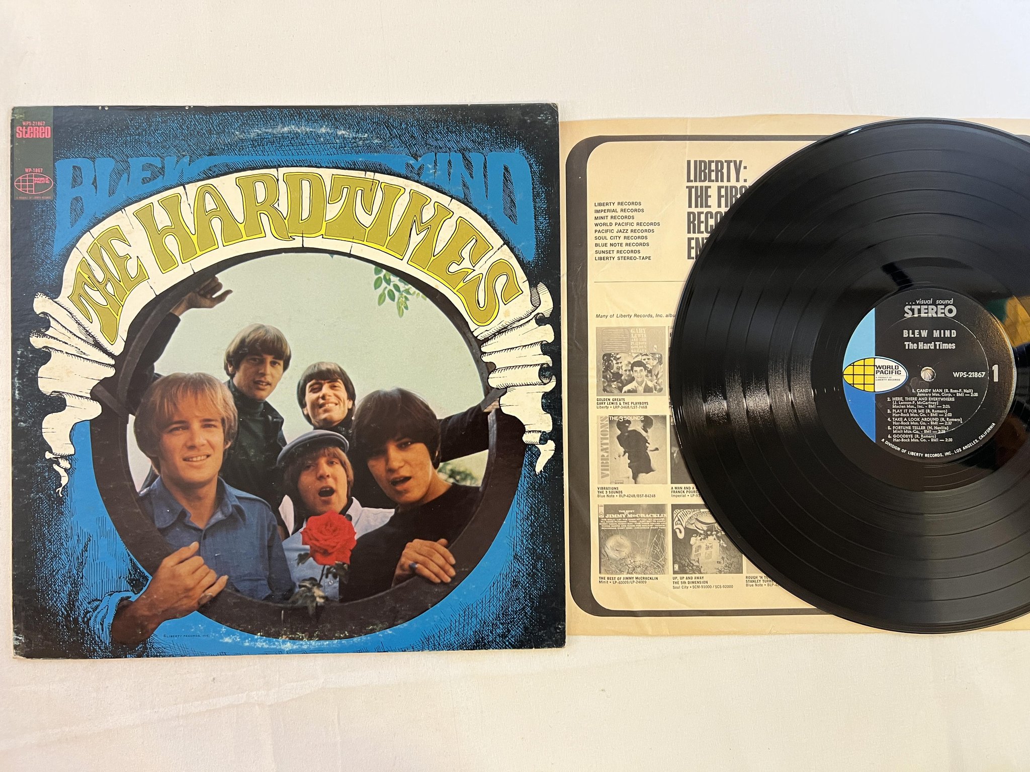 Omslagsbild för skivan THE HARD TIMES blew mind LP -67 US WORLD PACIFIC WPS-21867 psych folk