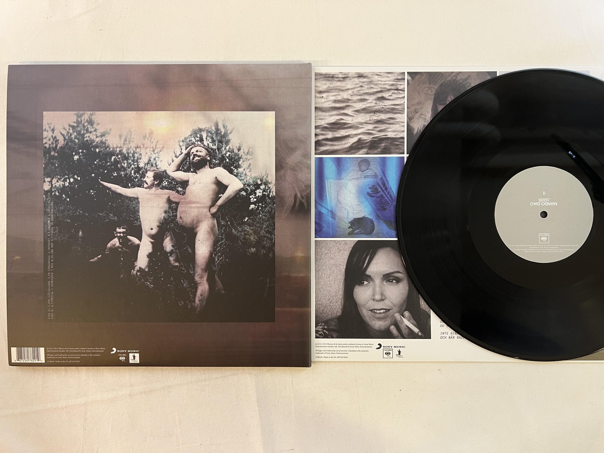 Omslagsbild för skivan MANDO DIAO Infruset LP 2012 MUSIC DE LA SANTA 88725478291