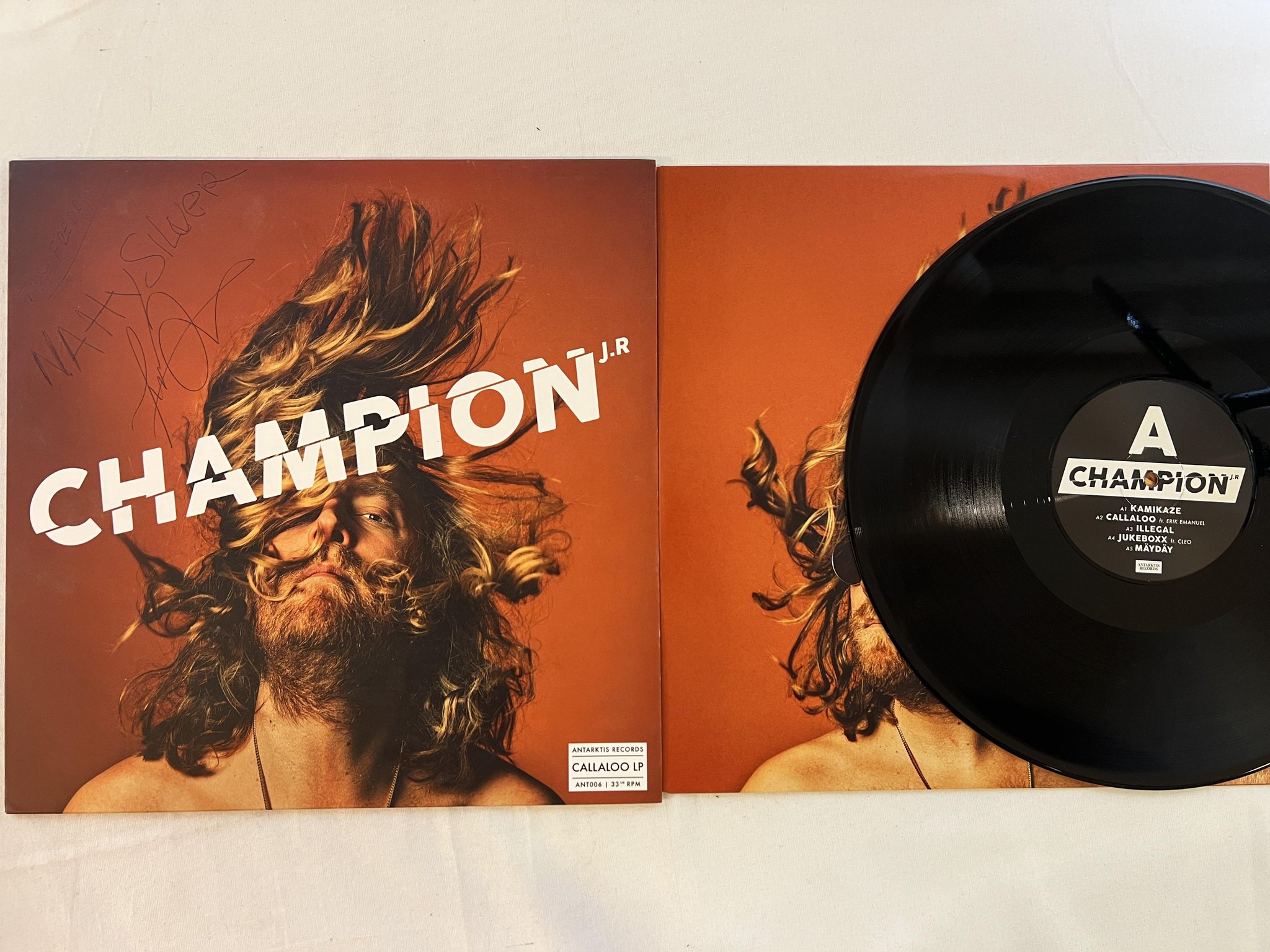 Omslagsbild för skivan CHAMPION JR callaloo LP 2017 Swe ANTARKTIS ANT006