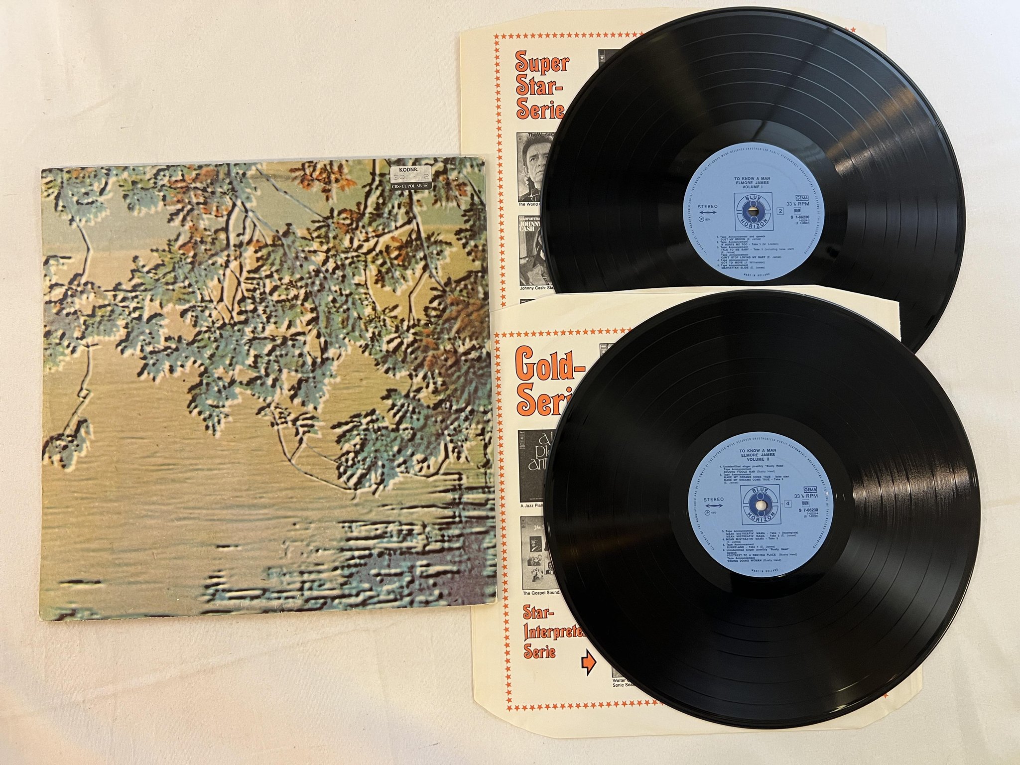 Omslagsbild för skivan ELMORE JAMES to know a man vol II 2xLP -70 Hol BLUE HORIZON S 7-66230