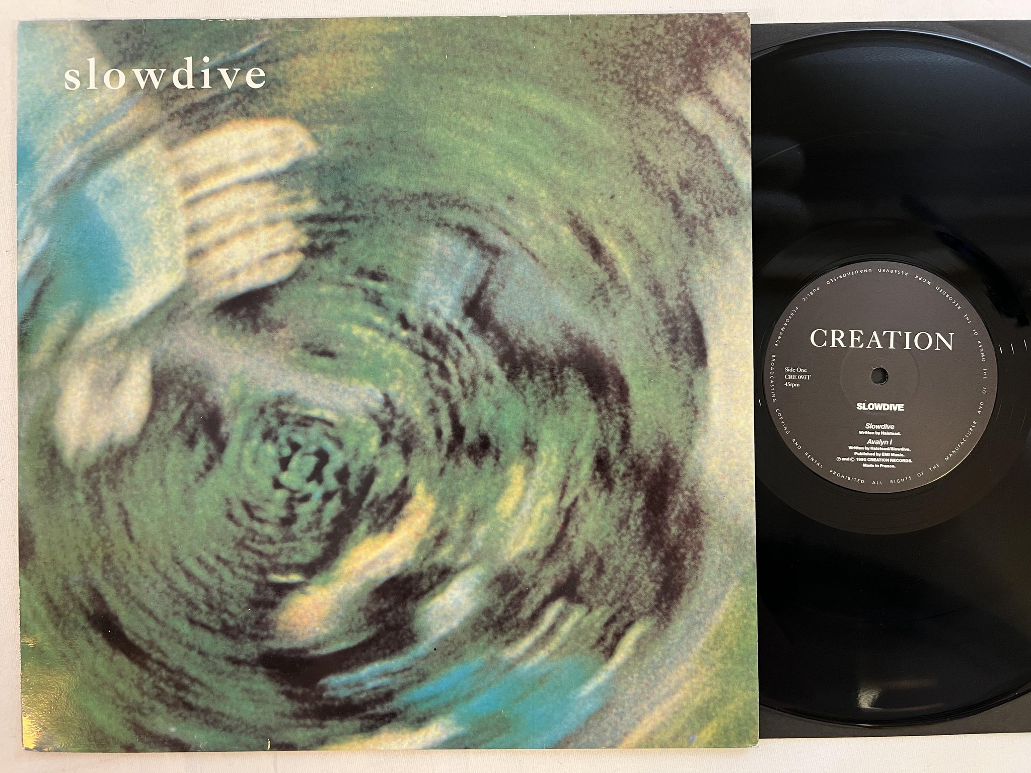 Omslagsbild för skivan SLOWDIVE 12"single -90 UK CREATION CRE 093T indie rock / dream pop ** RARE **