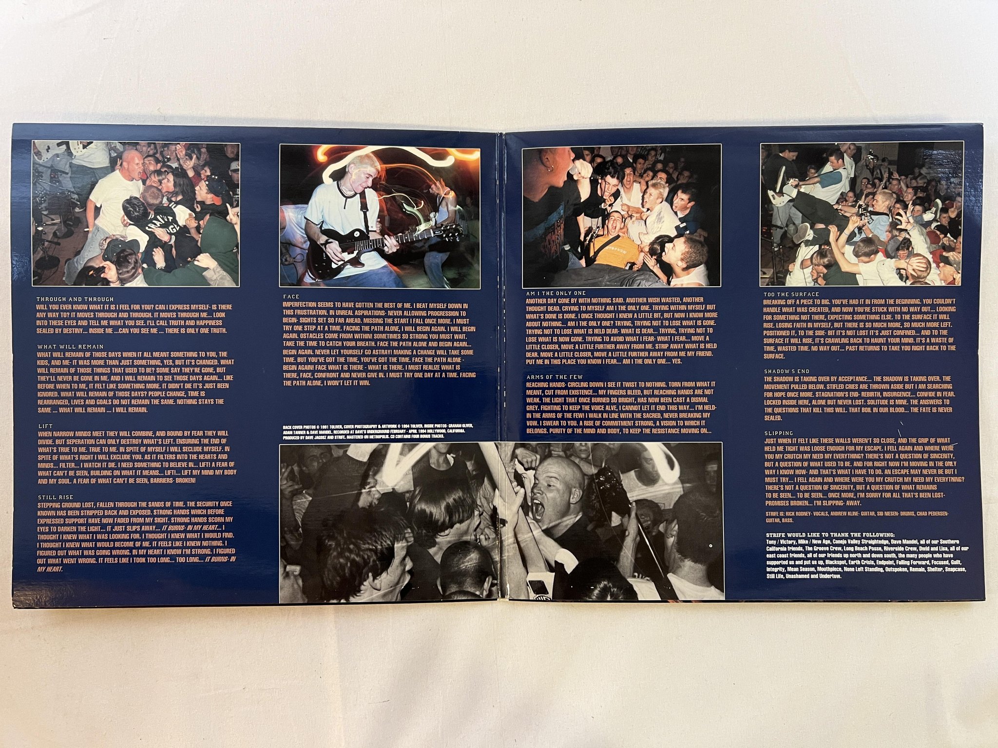 Omslagsbild för skivan STRIFE one truth LP -94 US VICTORY VR16LP ** RARE BLUE VINYL **