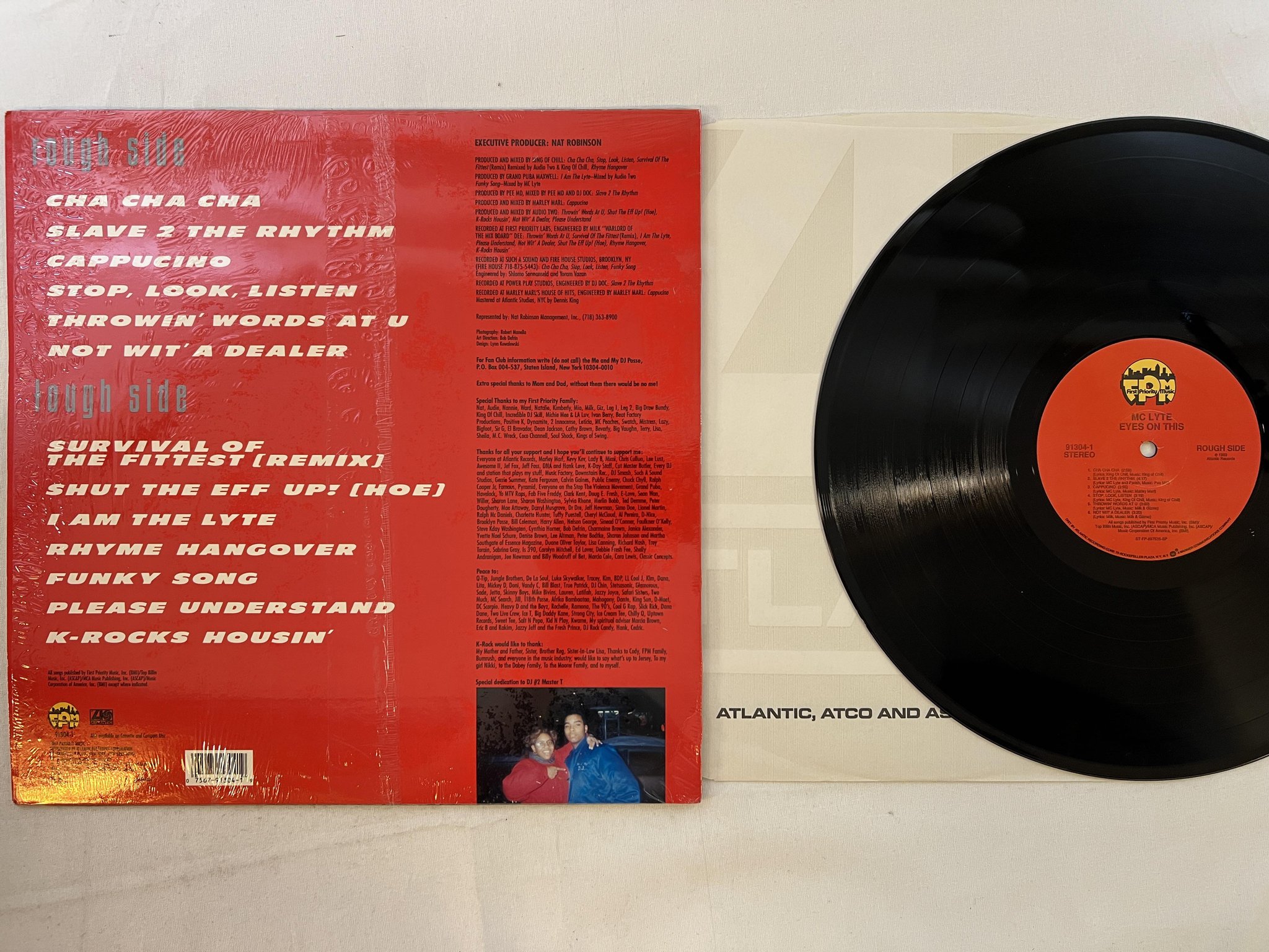 Omslagsbild för skivan MC LYTE eyes on this LP -89 US FIRST PRIORITY 91304-1