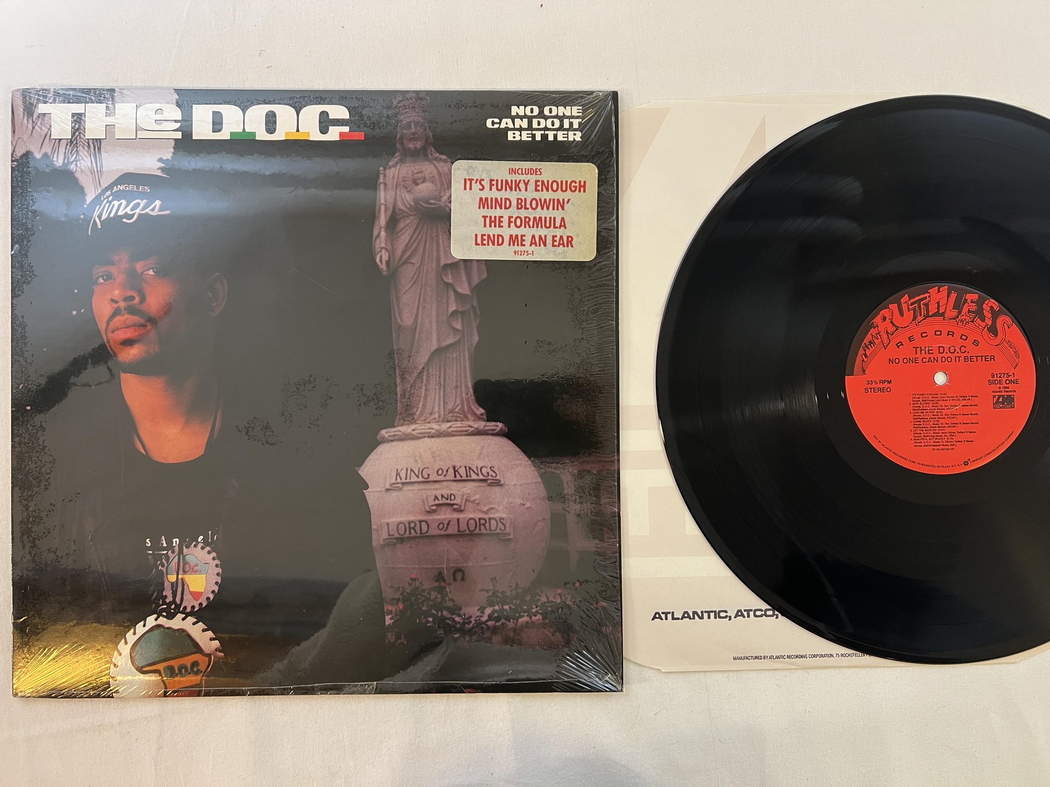 Omslagsbild för skivan THE DOC no one can do it better LP -89 US RUTHLESS 91275-1 "it's funky enough"