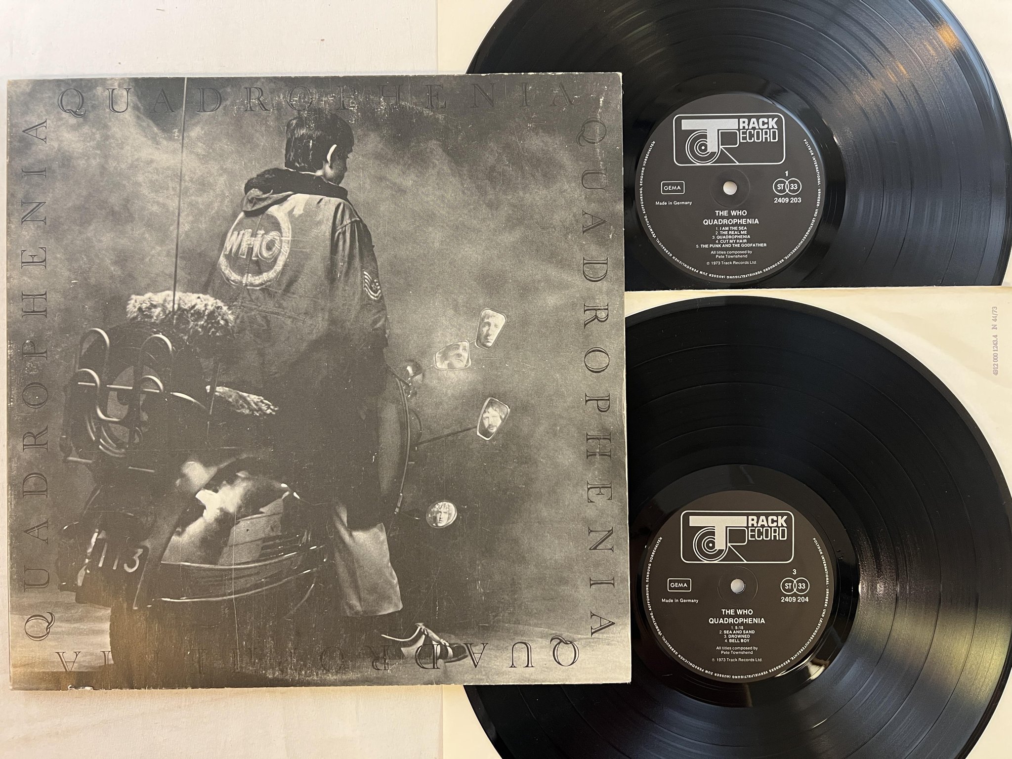 Omslagsbild för skivan THE WHO quadrophenia 2xLP -73 Ger TRACK 2409 204