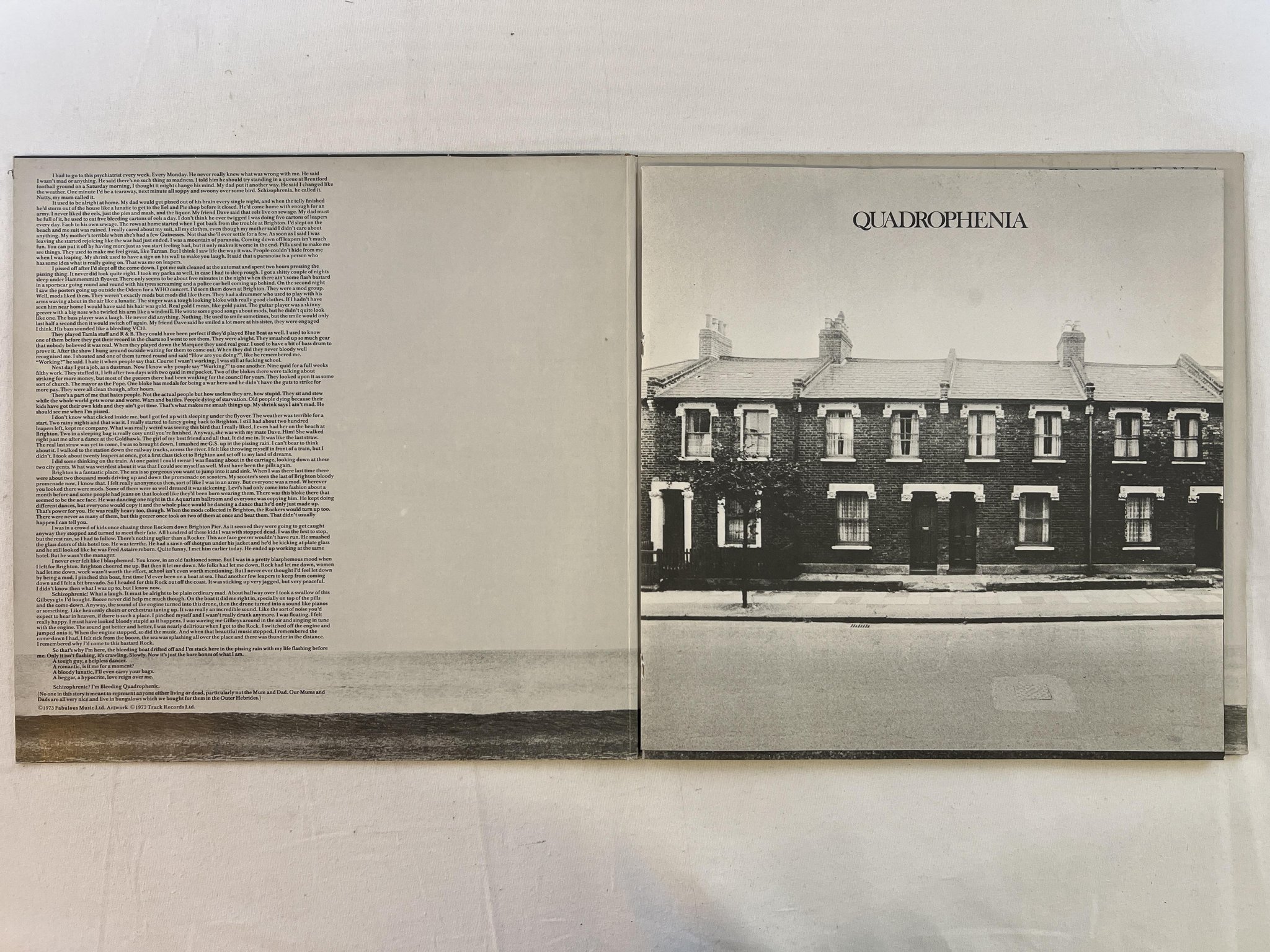 Omslagsbild för skivan THE WHO quadrophenia 2xLP -73 Ger TRACK 2409 204