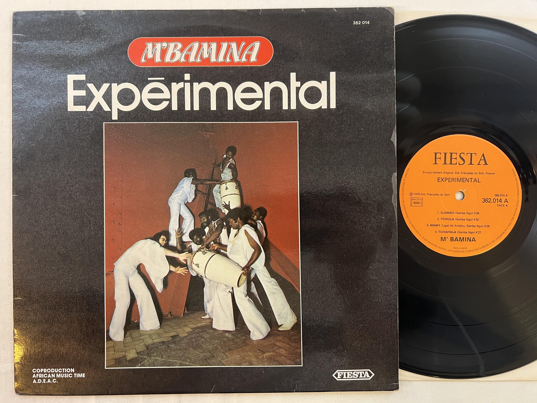 Omslagsbild för skivan M'BAMINA experimental LP -78 fra FIESTA 362014 ** AFRO DISCO **