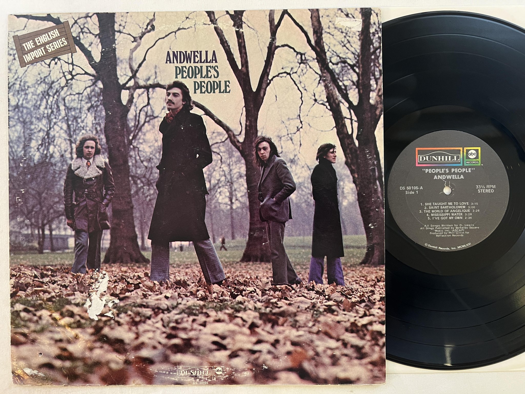 Omslagsbild för skivan ANDWELLA people's people LP -71 US DUNHILL DS-50105