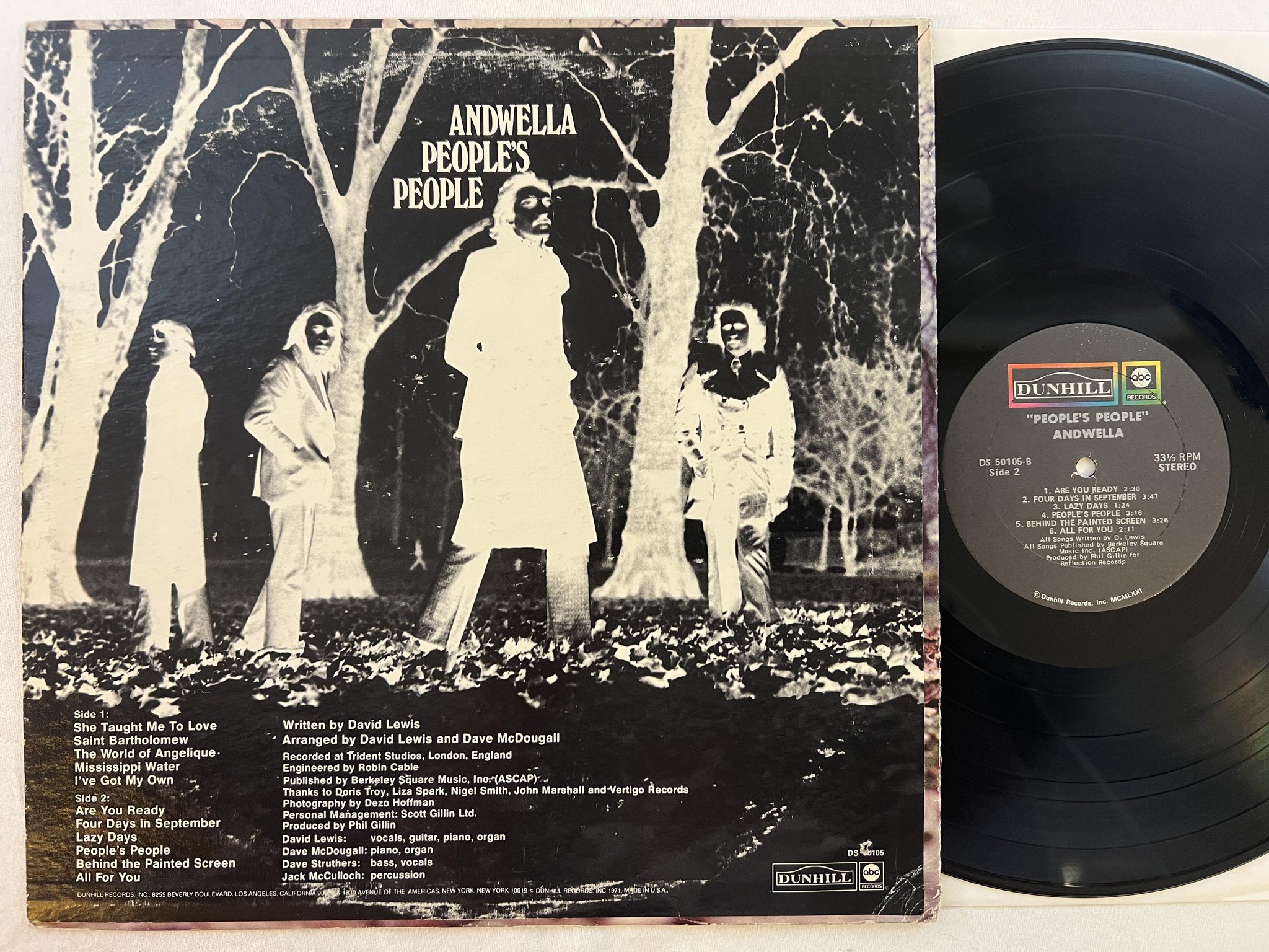 Omslagsbild för skivan ANDWELLA people's people LP -71 US DUNHILL DS-50105