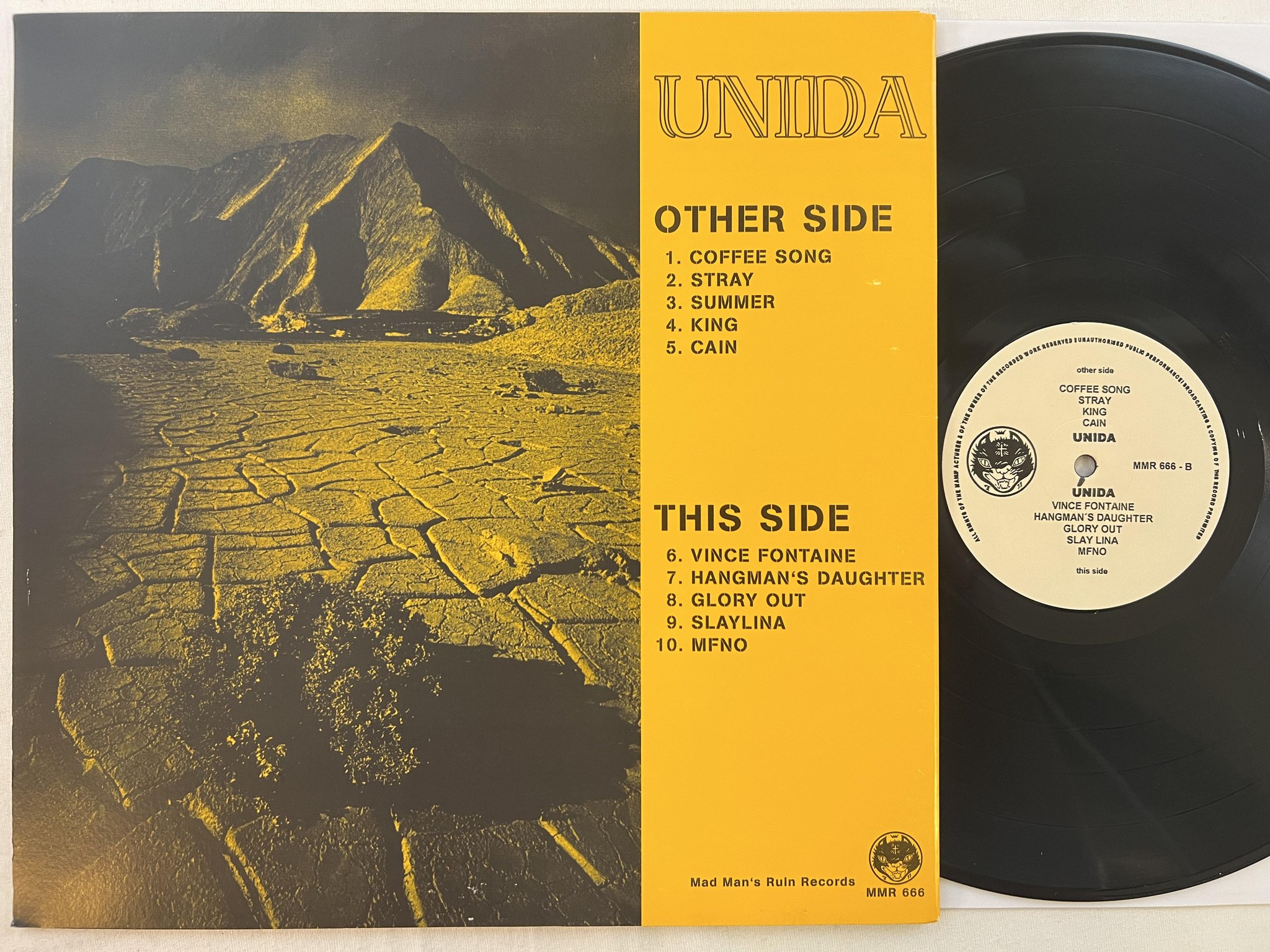 Omslagsbild för skivan UNIDA s/t LP MMR 666 *** very rare stoner rock ***