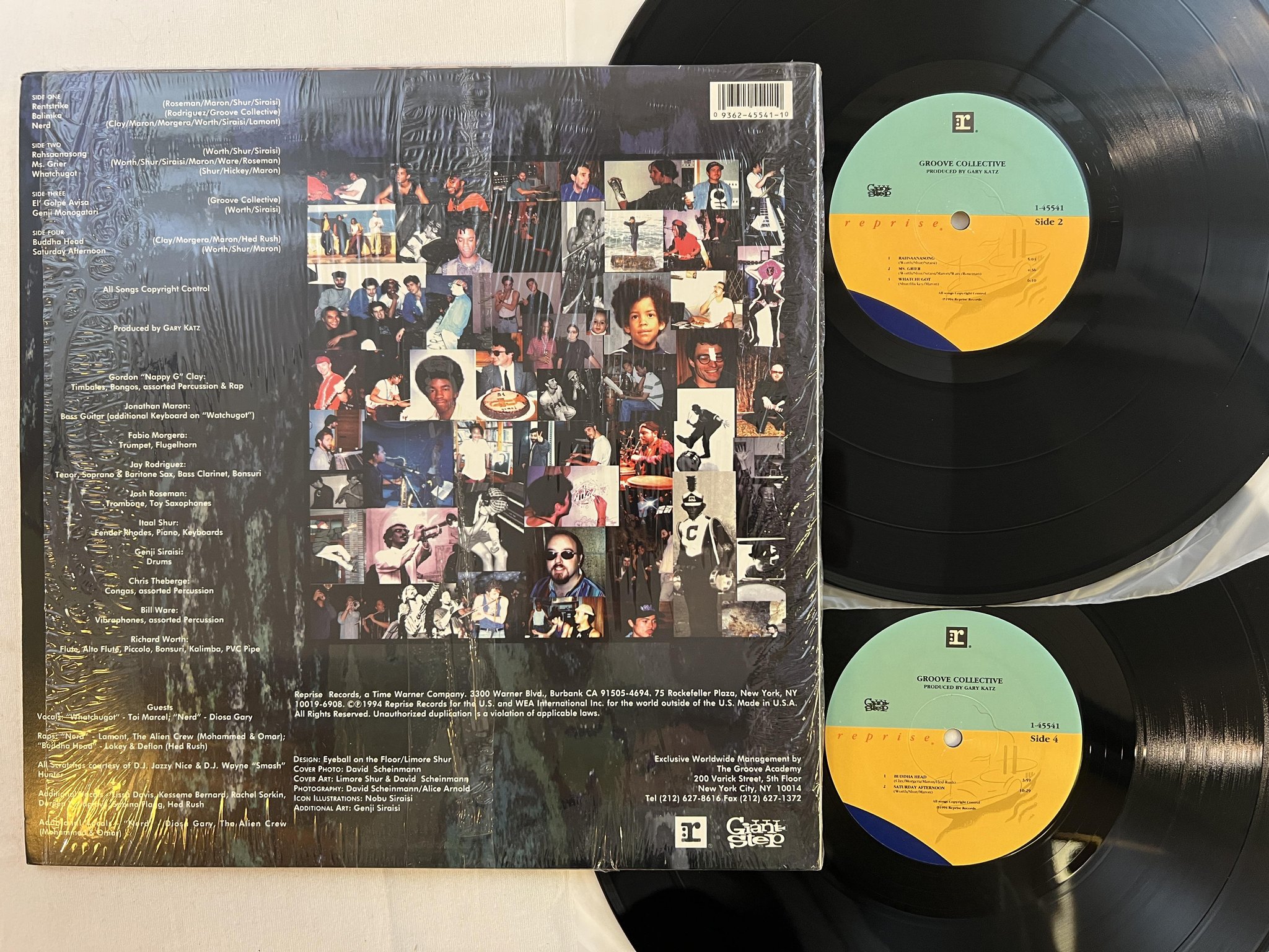 Omslagsbild för skivan GROOVE COLLECTIVE s/t 2xLP -94 US REPRISE 945541-1 ** acid jazz **