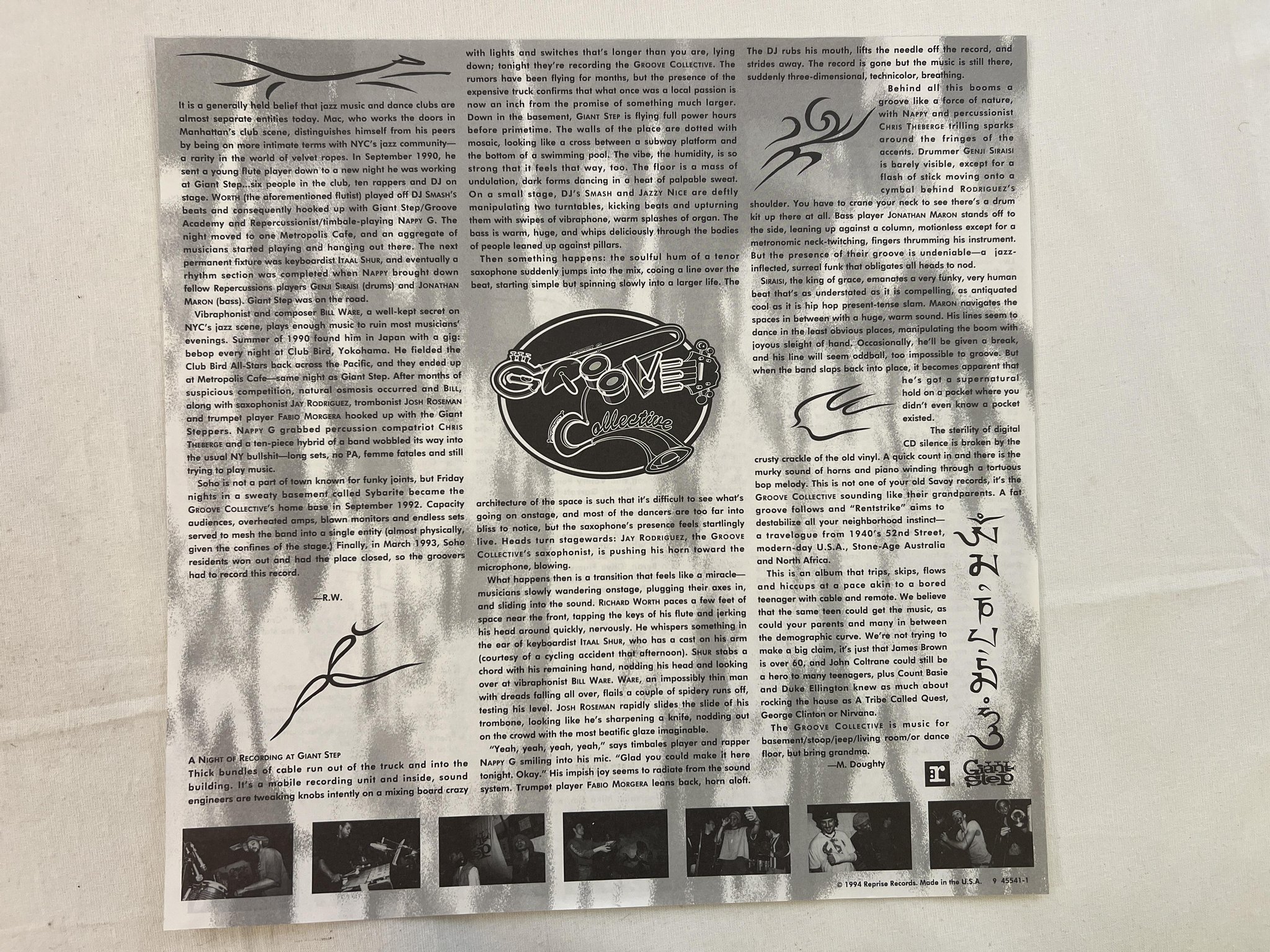 Omslagsbild för skivan GROOVE COLLECTIVE s/t 2xLP -94 US REPRISE 945541-1 ** acid jazz **