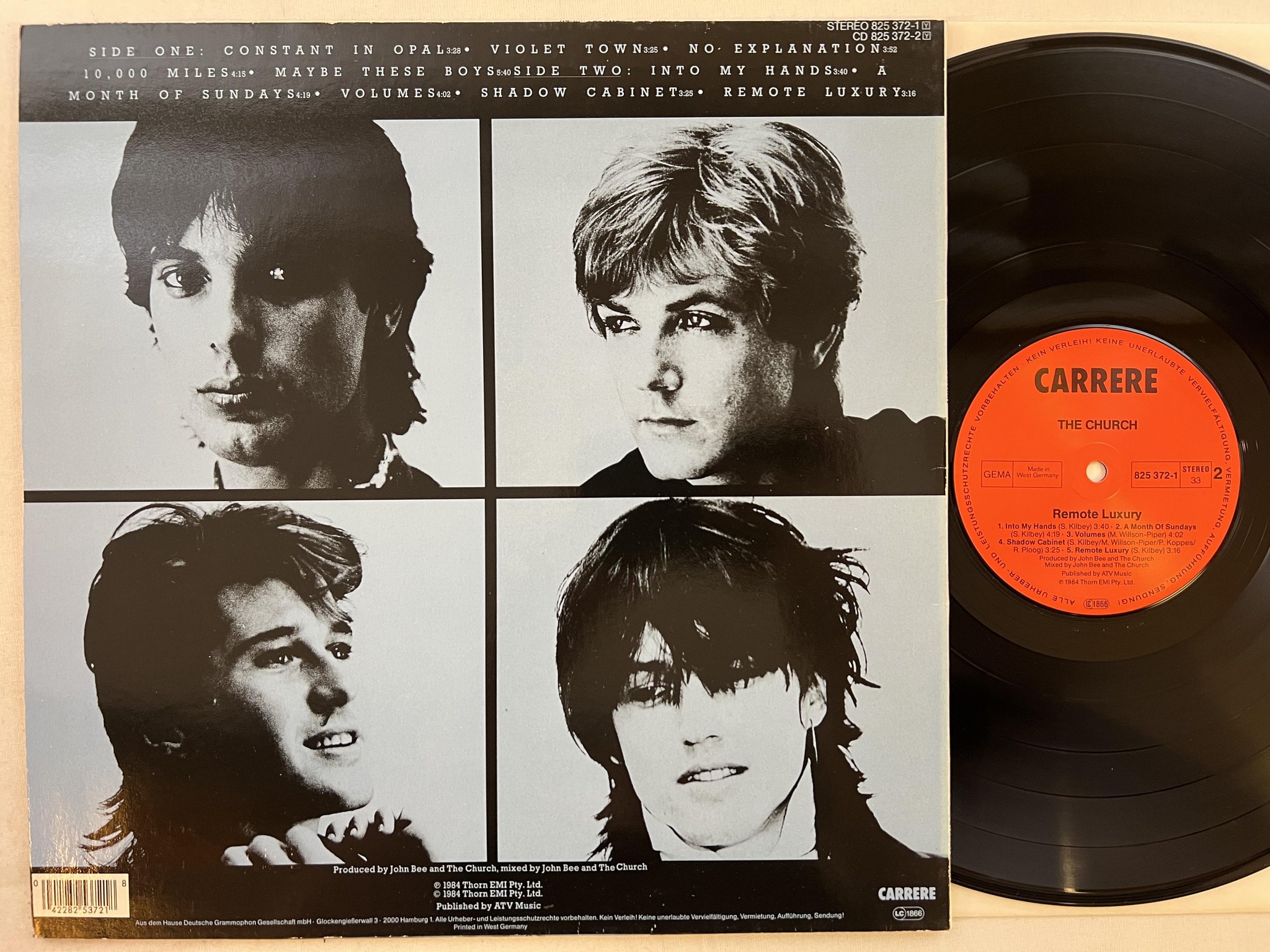 Omslagsbild för skivan THE CHURCH remote luxury LP -84 Ger CARRERE 825372-1