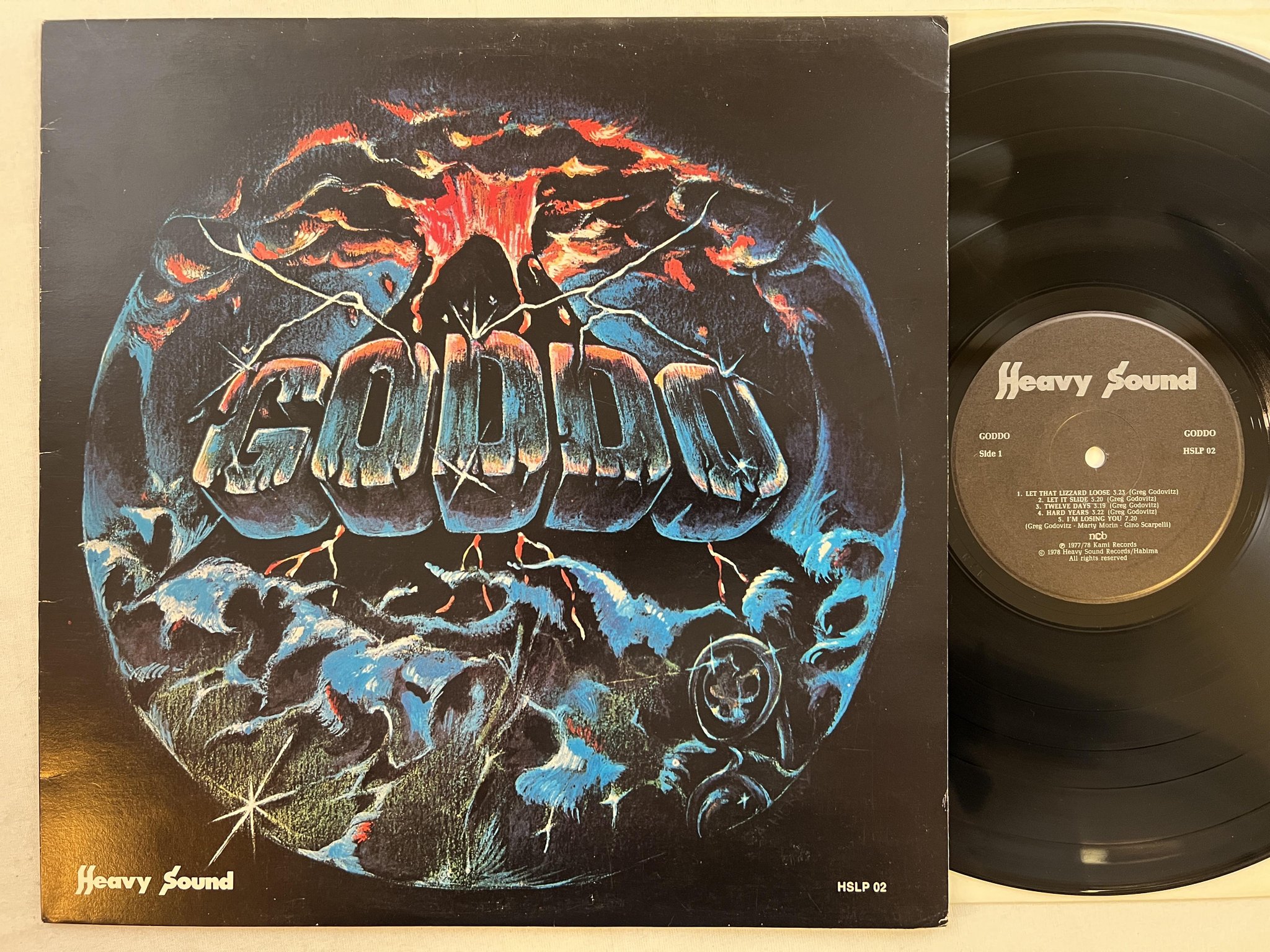 Omslagsbild för skivan GODDO s/t LP -78 ncb HEAVY SOUND HSLP 02