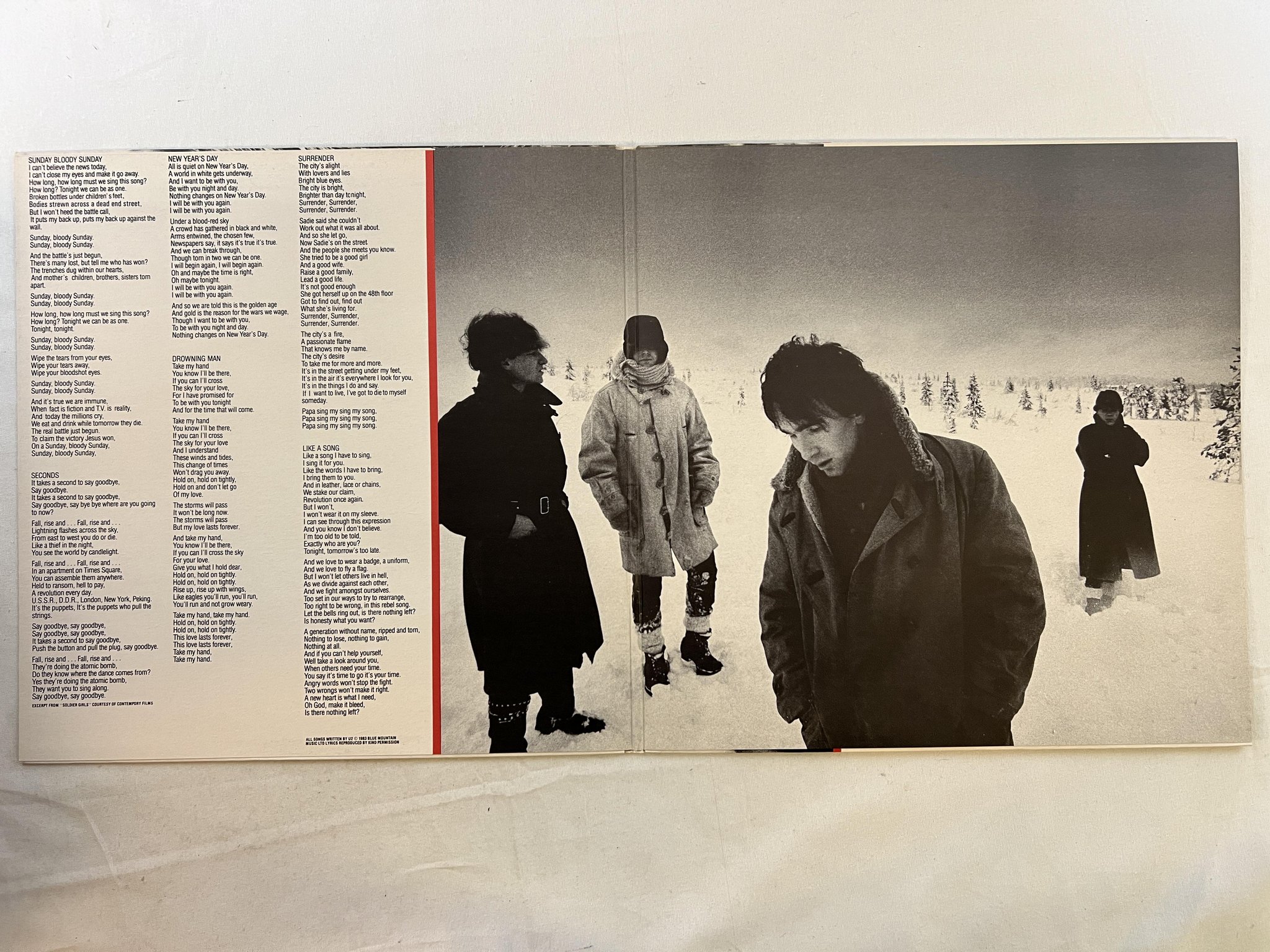 Omslagsbild för skivan U2 war LP -81 ncb ISLAND ILPS 9733