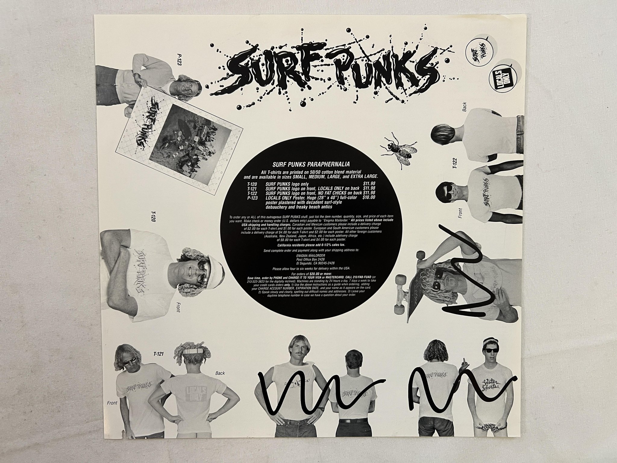 Omslagsbild för skivan SURF PUNKS Oh No! Not Them Again! LP -88 US ENIGMA D11G-73313