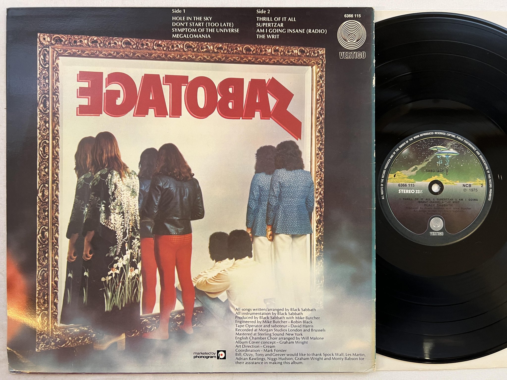 Omslagsbild för skivan BLACK SABBATH live at last... LP -80 UK NEMS BS001