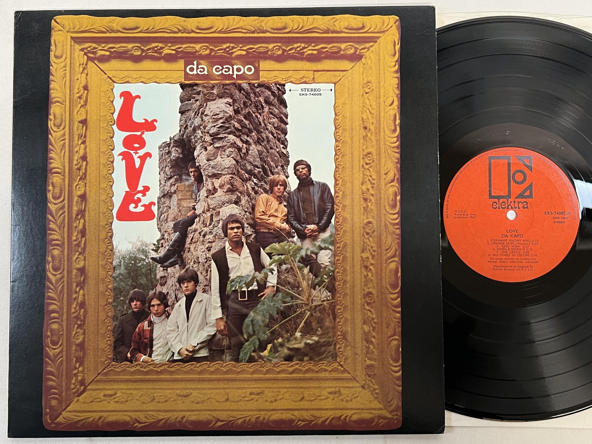 Omslagsbild för skivan LOVE da capo LP -67 US ELEKTRA EKS-74005