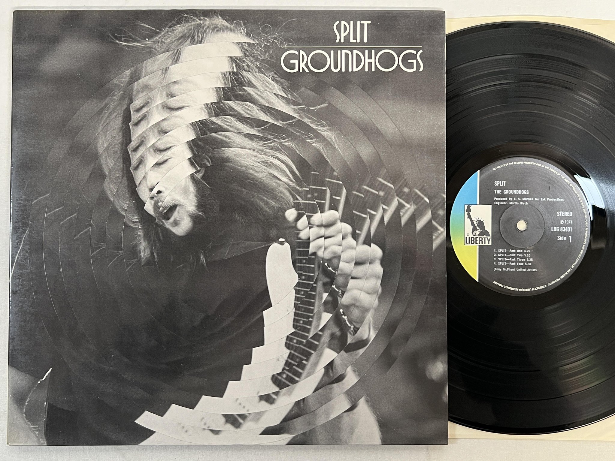 Omslagsbild för skivan THE GROUNDHOGS split LP -71 UK LIBERTY LBG 83401