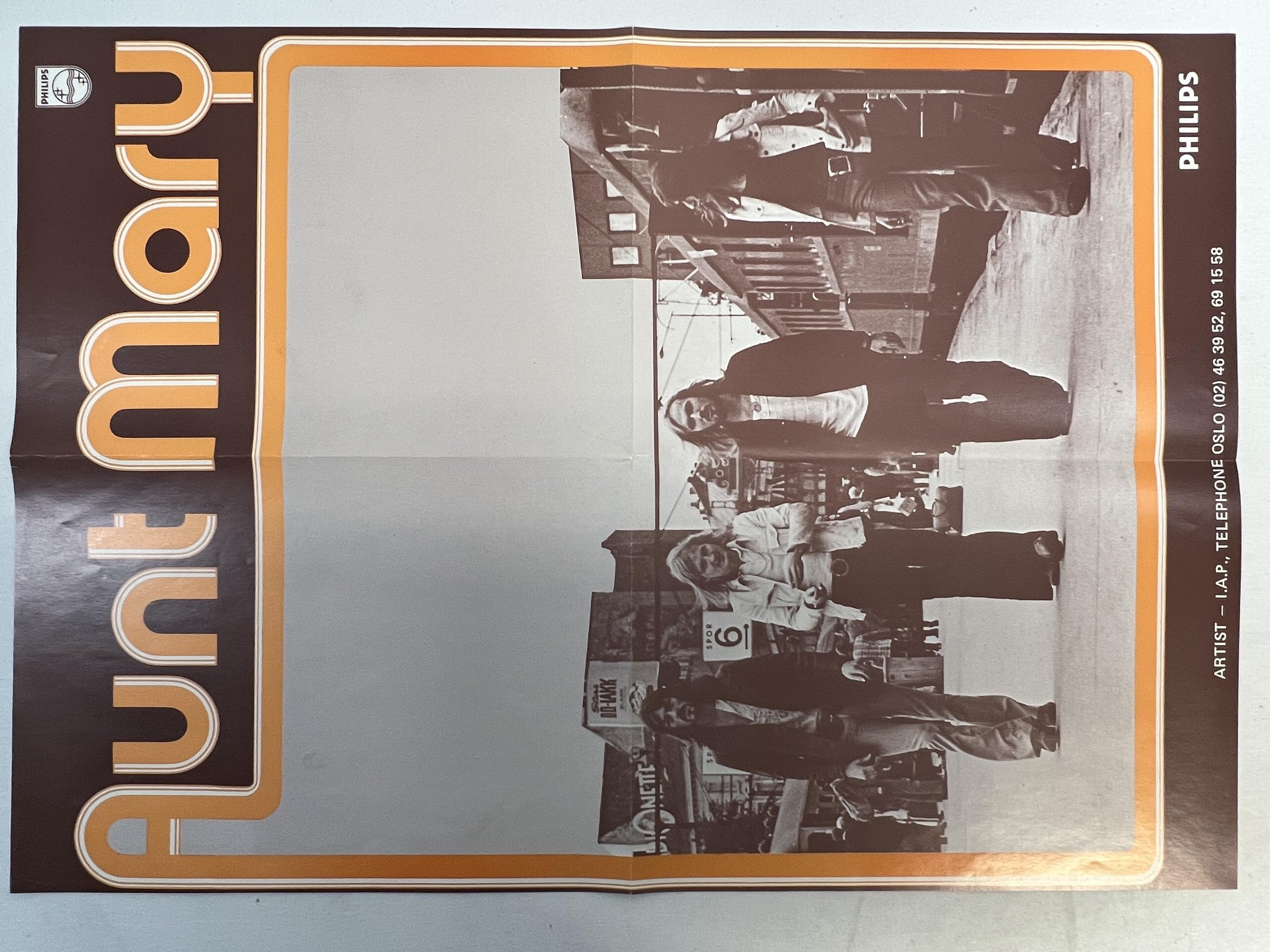 Omslagsbild för skivan AUNT MARY loaded LP -72 Norway PHILIPS 6317 010 ** ultra rare w/ poster ** WOW