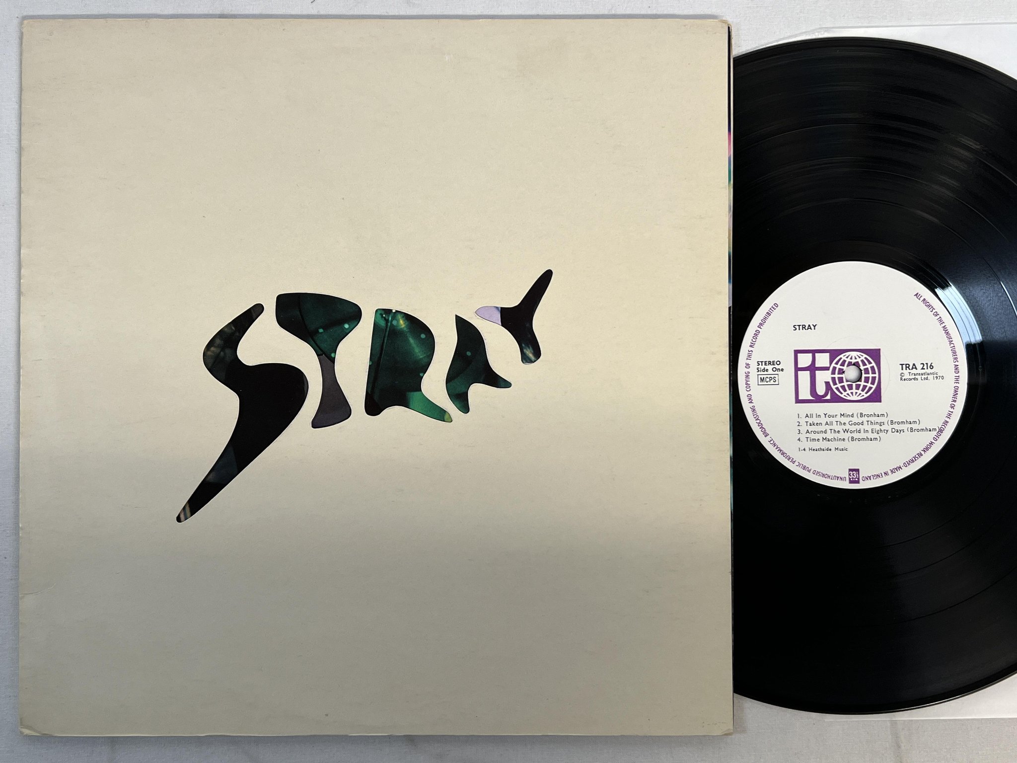 Omslagsbild för skivan STRAY s/t LP -70 UK TRANSLANTIC TRA 216 ** RARE PROG / PSYCH **
