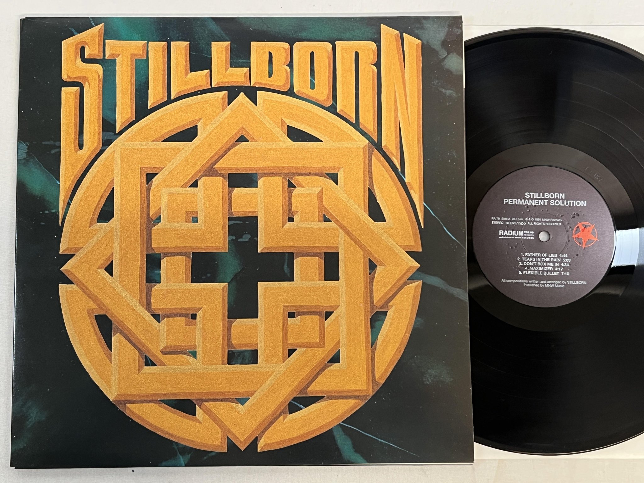Omslagsbild för skivan STILLBORN permanent solution LP -91 RADIUM 226.05 RA-79 doom metal