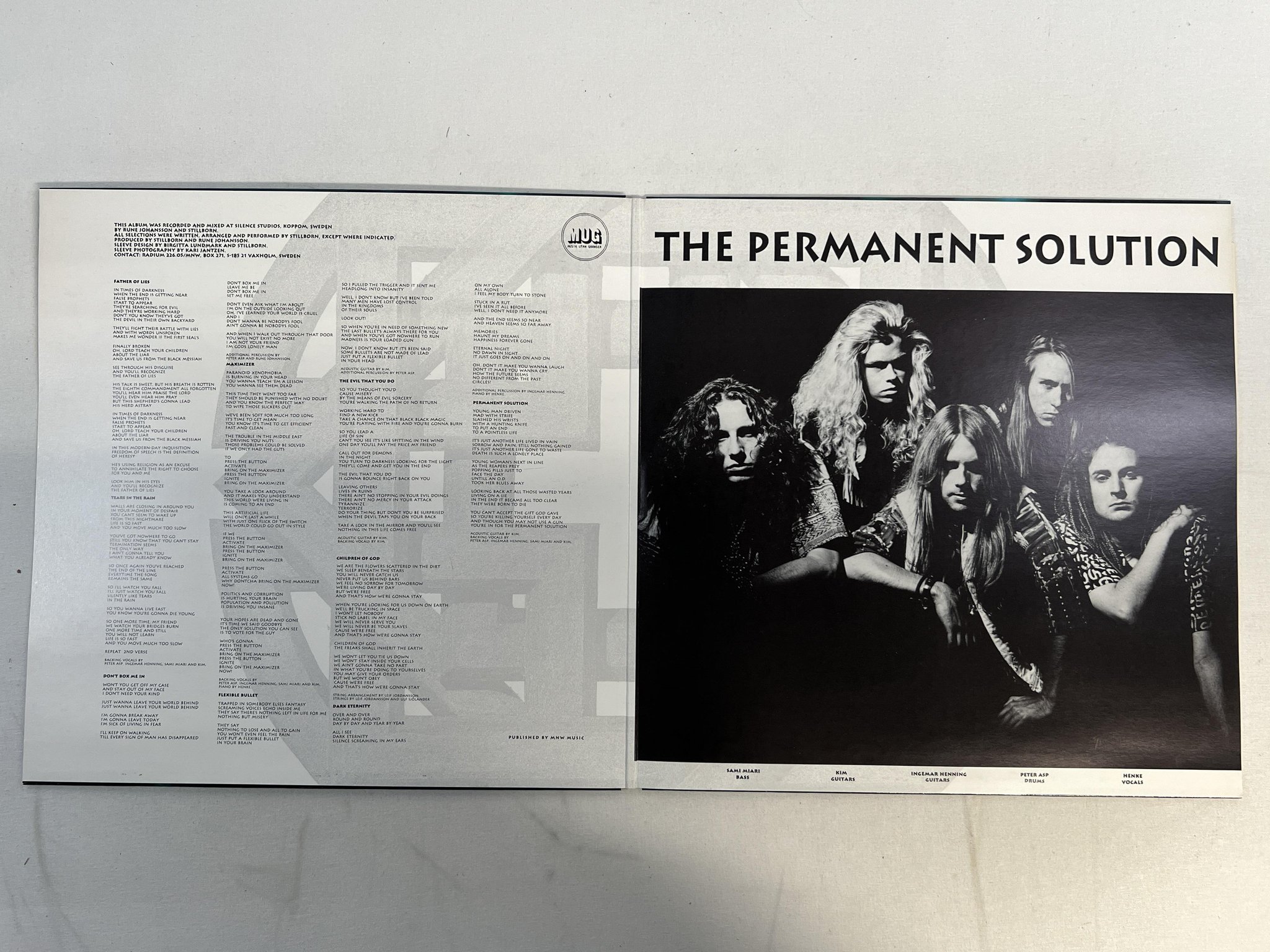 Omslagsbild för skivan STILLBORN permanent solution LP -91 RADIUM 226.05 RA-79 doom metal