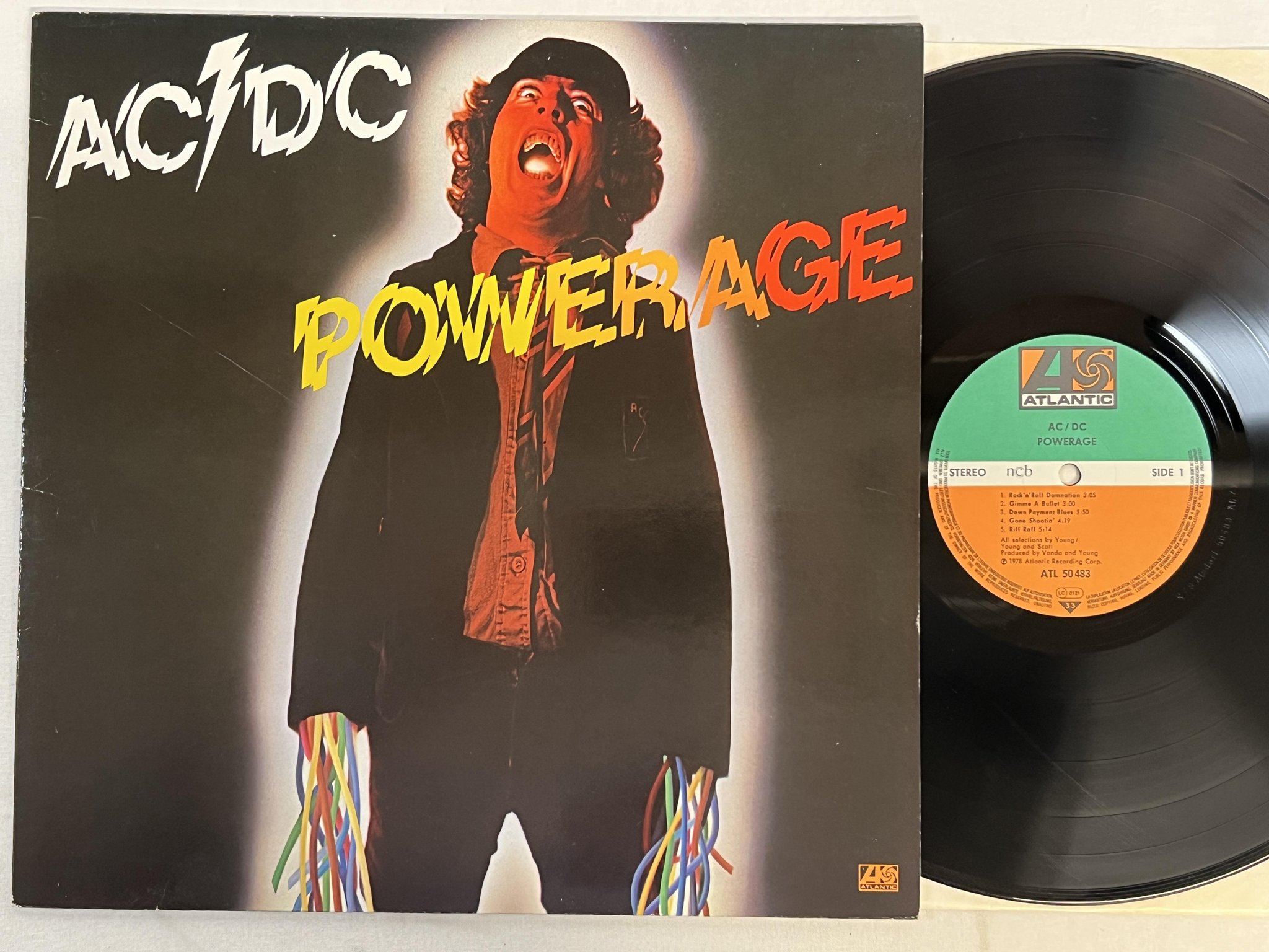 Omslagsbild för skivan AC/DC powerage LP ncb ATLANTIC ATL 50483
