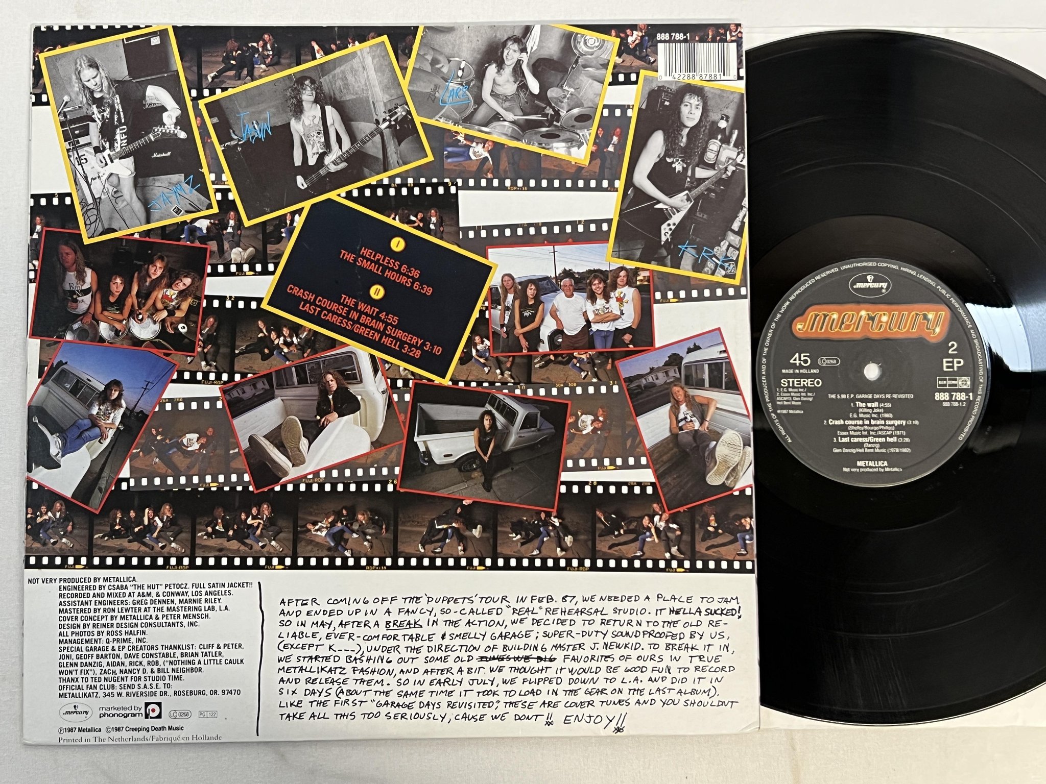 Omslagsbild för skivan METALLICA the 5.98 E.P. garage days re-revisited 12"ep -87 MERCURY 888788-1