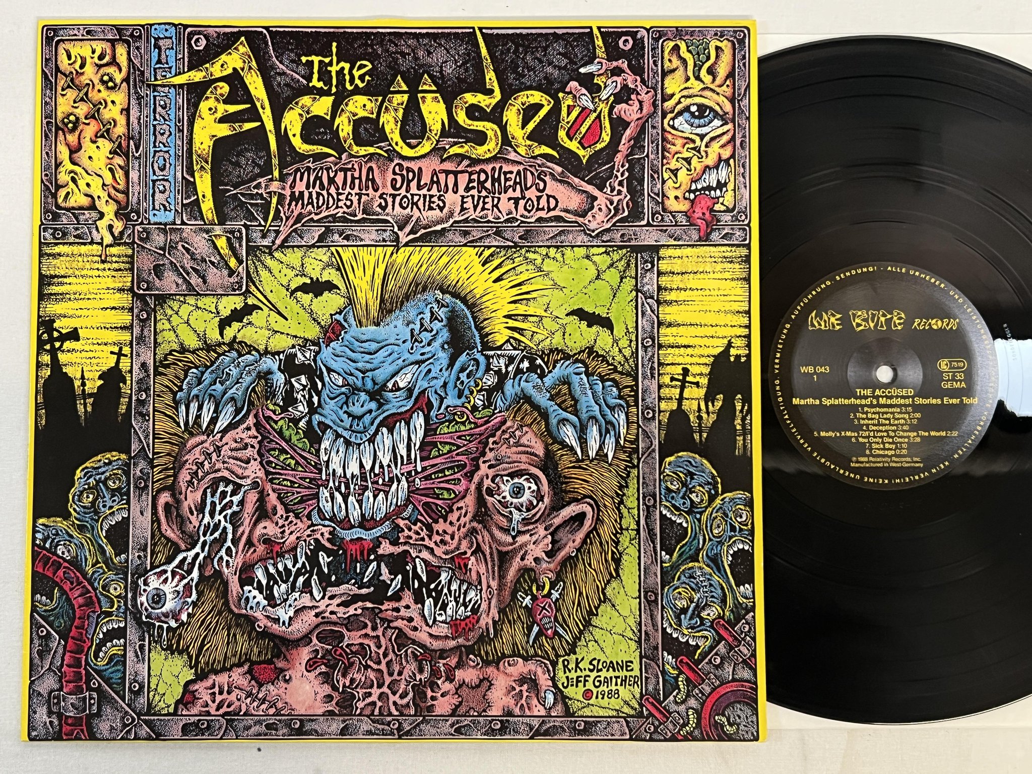 Omslagsbild för skivan THE ACCUSED Martha Splatterhead's Maddest Stories Ever Told LP -88 Ger WB 043