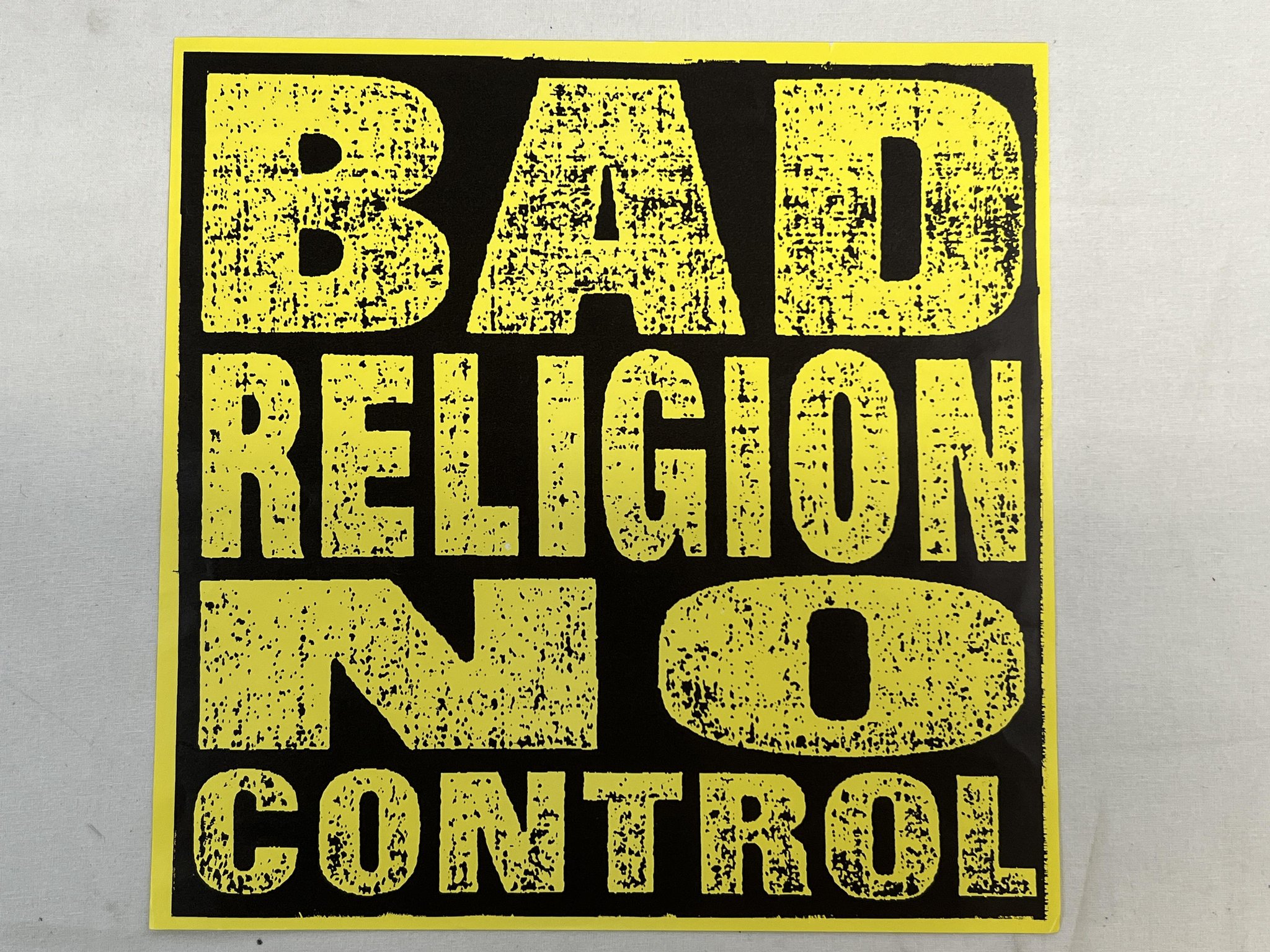 Omslagsbild för skivan BAD RELIGION No Control LP -89 US EPITAPH E-86406-1 ** PUNK **