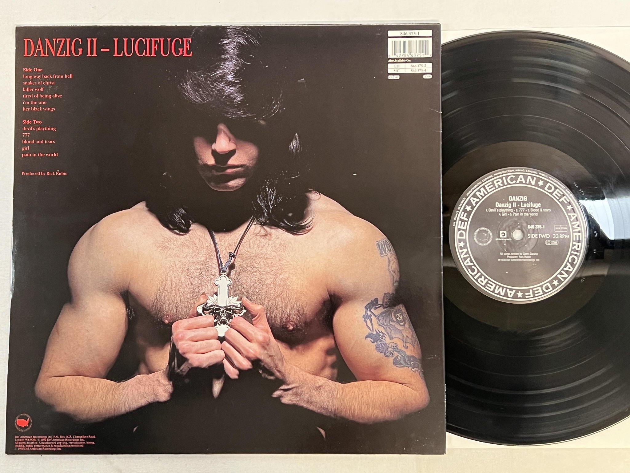 Omslagsbild för skivan DANZIG danzig II LP -90 DEF AMERICAN 846 375-1 ** RARE METAL **