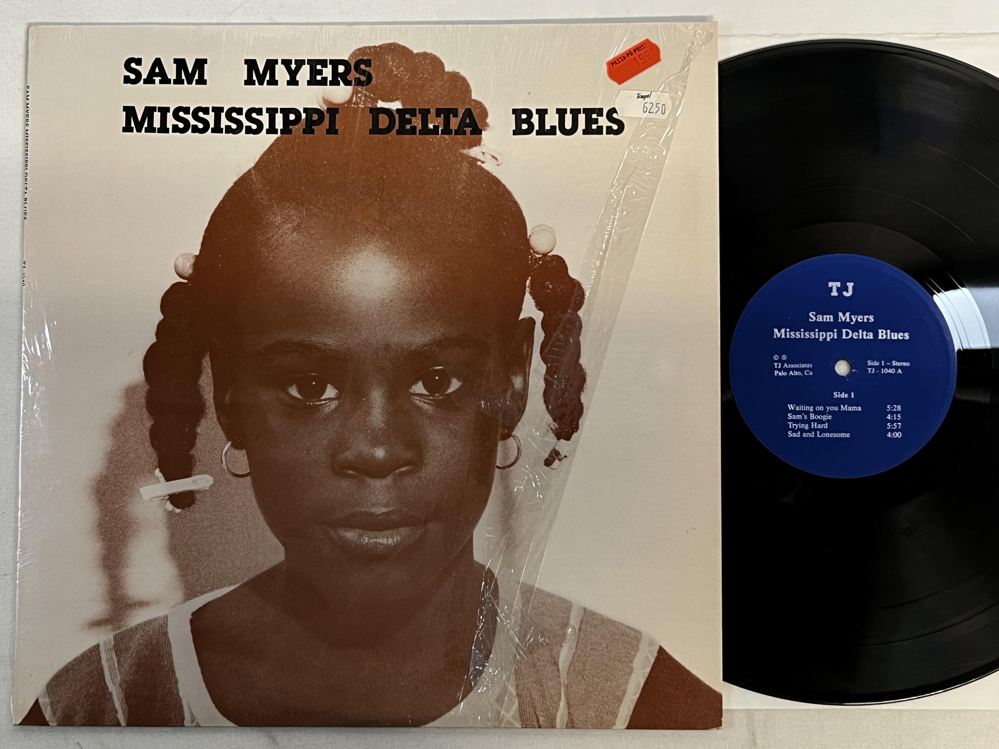 Omslagsbild för skivan SAM MYERS mississippi delta blues LP US TJ RECORDS TJ 1040
