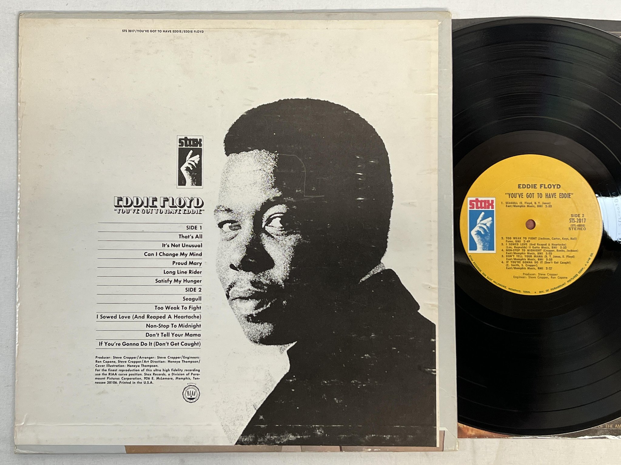 Omslagsbild för skivan EDDIE FLOYD you've got to have Eddie LP -69 US STAX STS 2017
