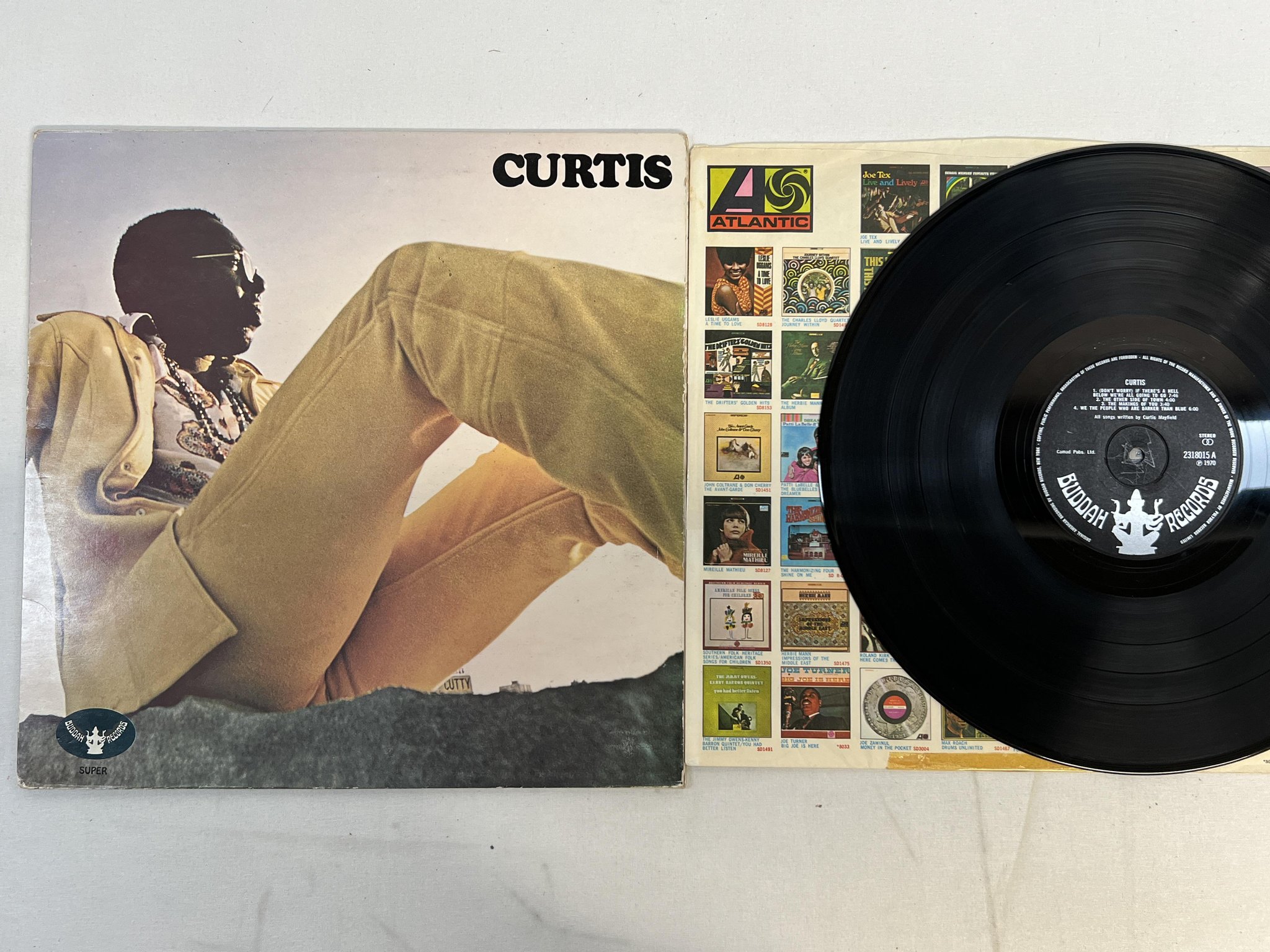 Omslagsbild för skivan CURTIS MAYFIELD Curtis LP -70 UK BUDDAH 2318015 ** soul masterpiece **