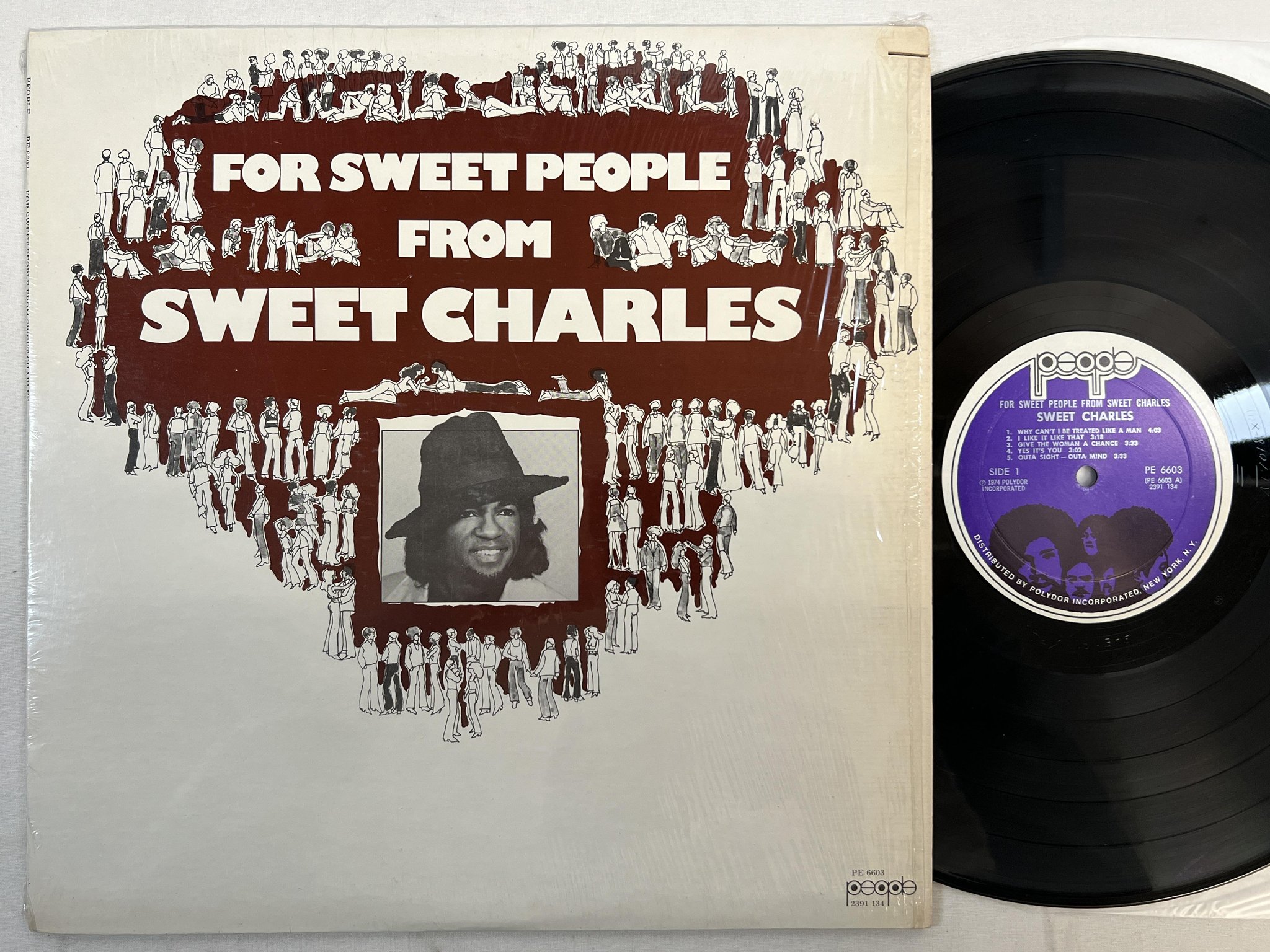 Omslagsbild för skivan SWEET CHARLES for sweet people from .. LP -74 US PEOPLE PE 6603