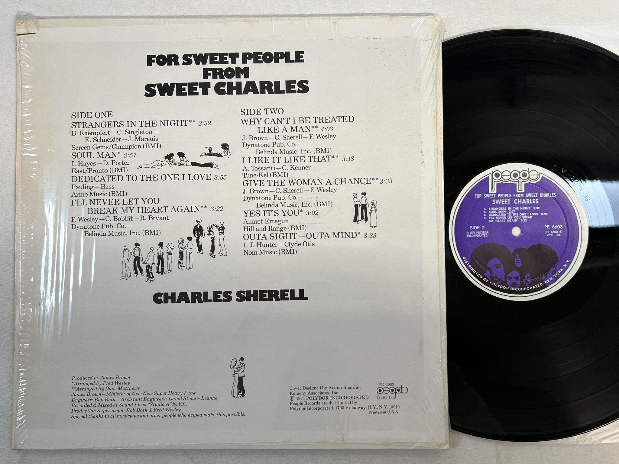 Omslagsbild för skivan SWEET CHARLES for sweet people from .. LP -74 US PEOPLE PE 6603