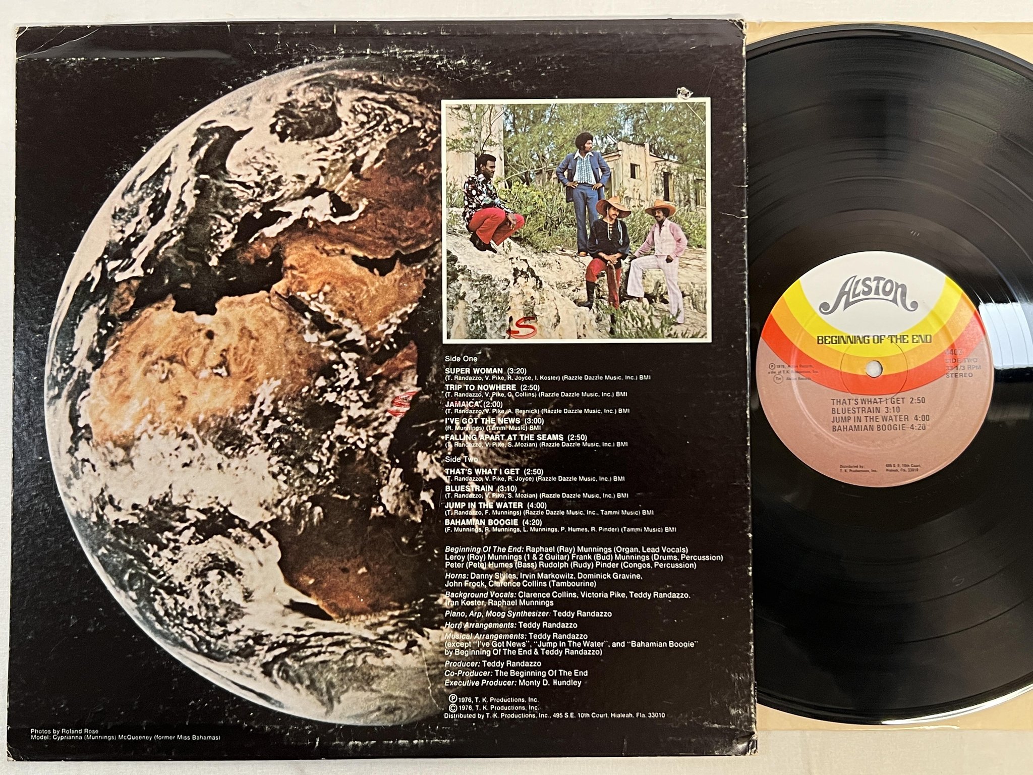 Omslagsbild för skivan BEGINNING OF THE END s/t LP -76 US ALSTON 4403 ** killer soul album **