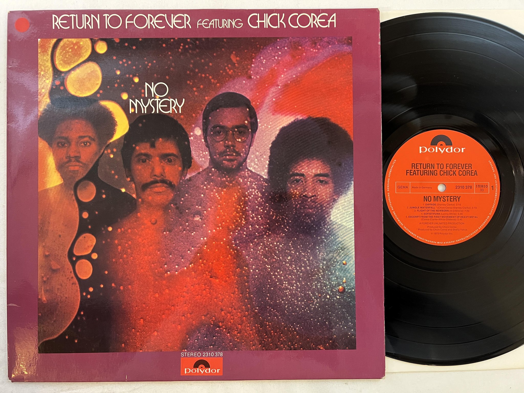 Omslagsbild för skivan RETURN TO FOREVER no mystery LP -75 Ger POLYDOR 2310378