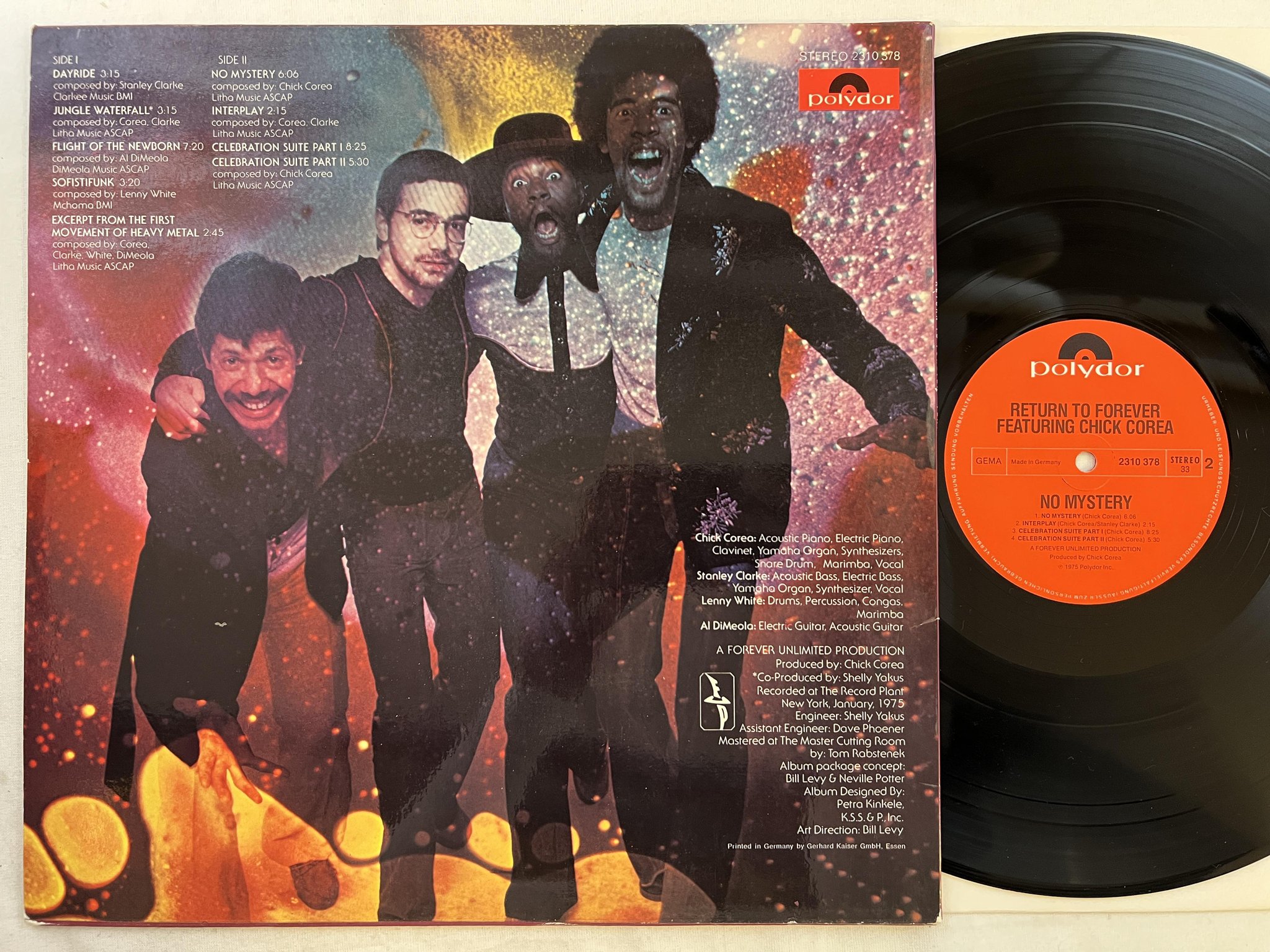 Omslagsbild för skivan RETURN TO FOREVER no mystery LP -75 Ger POLYDOR 2310378