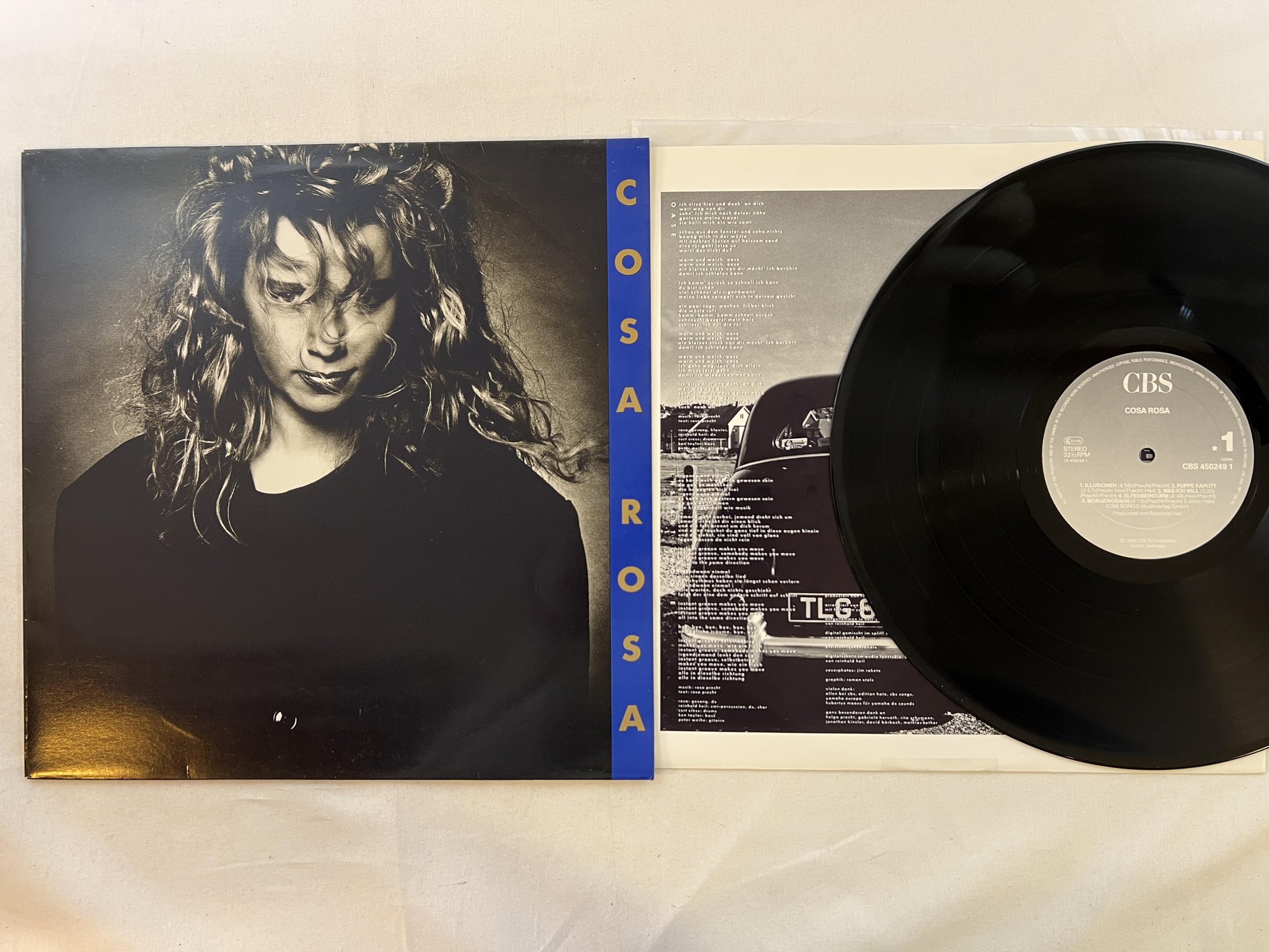 Omslagsbild för skivan COSA ROSA s/t LP -86 Hol CBS 4502491 JAZZ POP