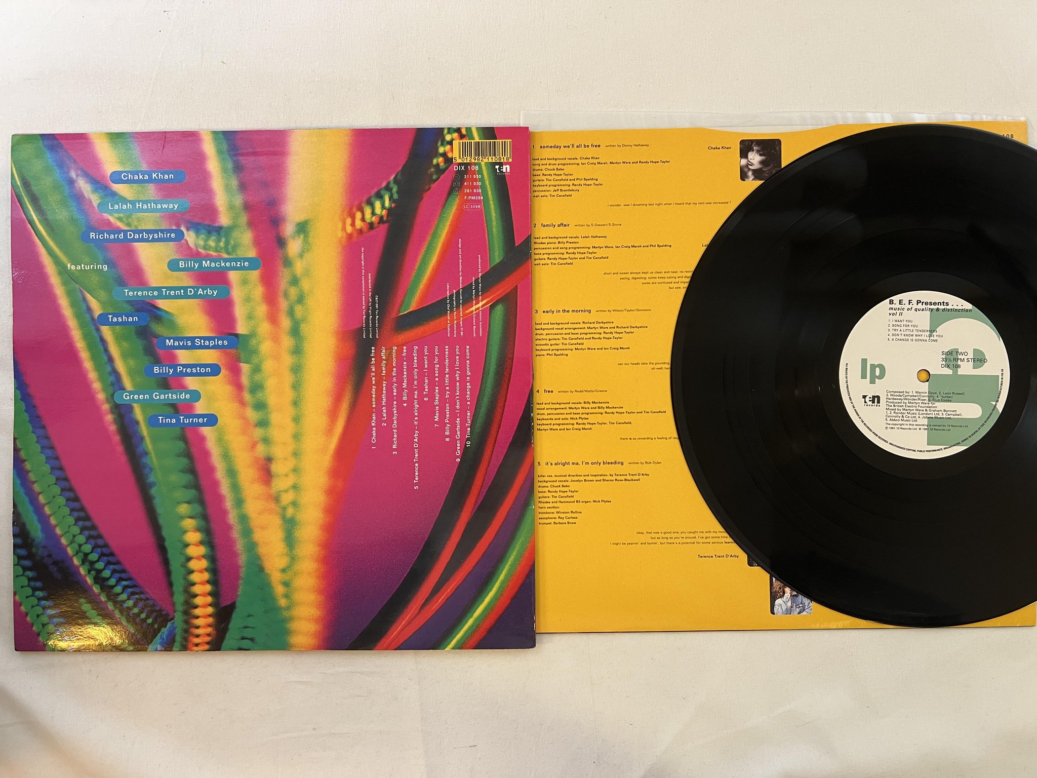 Omslagsbild för skivan BRITISH ELECTRIC FOUNDATION Music Of Quality And Distinction Volume 2 LP -91