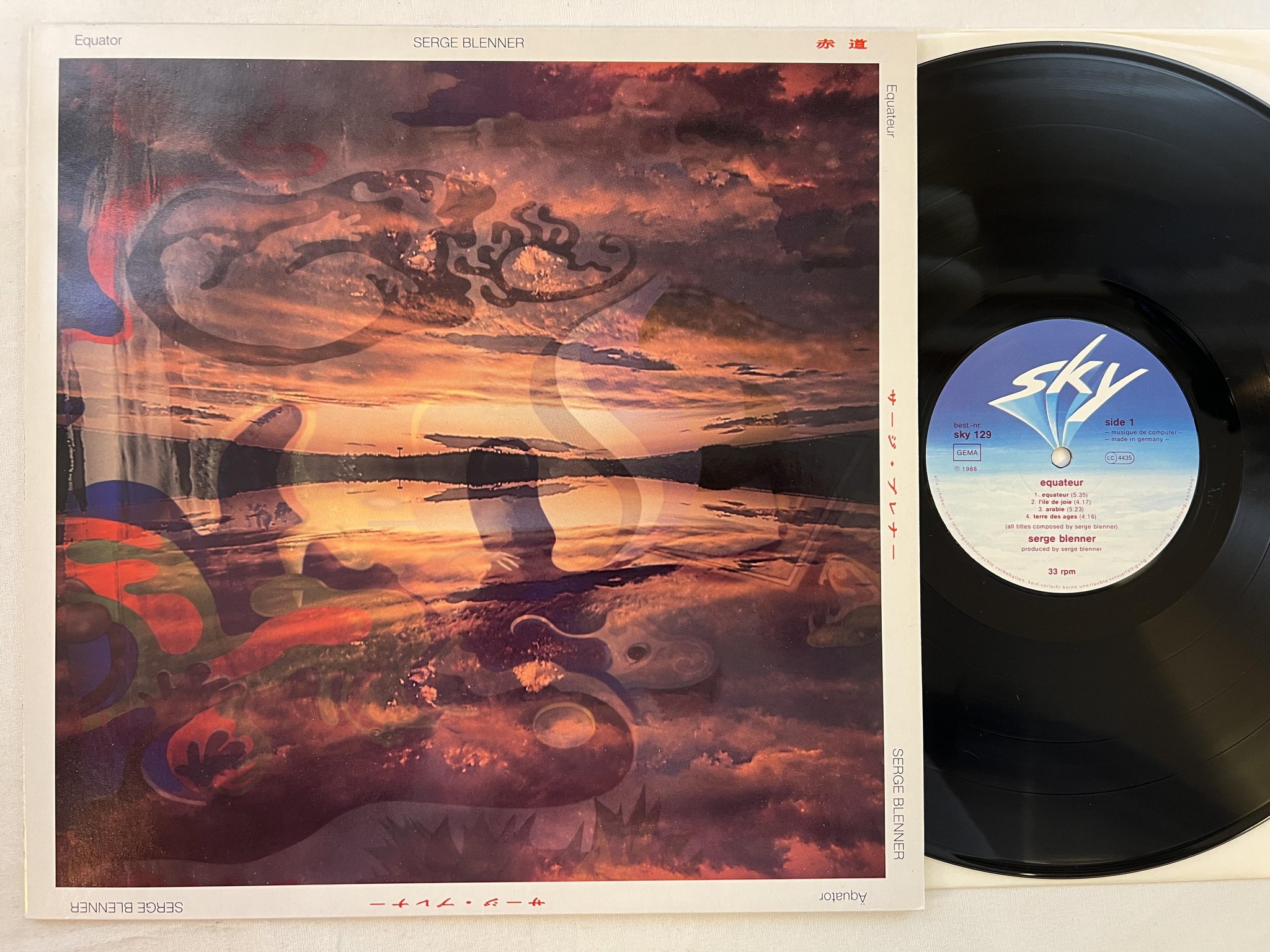 Omslagsbild för skivan SERGE BLENNER equateur LP -88 Ger SKY 129 electronic / ambient