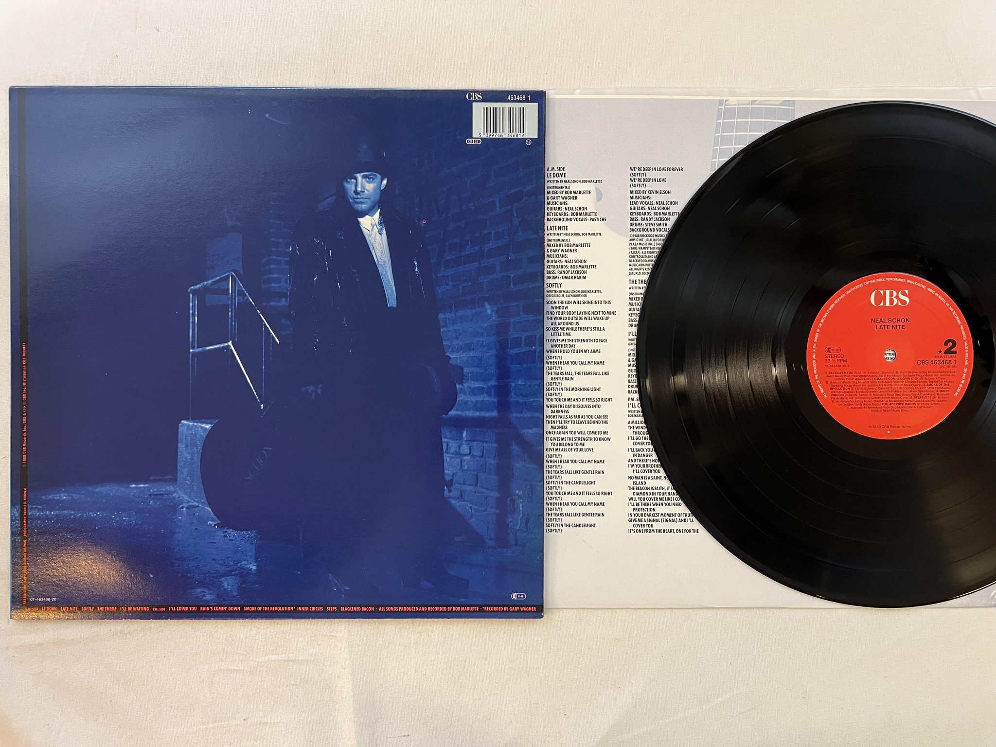 Omslagsbild för skivan NEIL SCHON late nite LP -89 Hol CBS 4634681