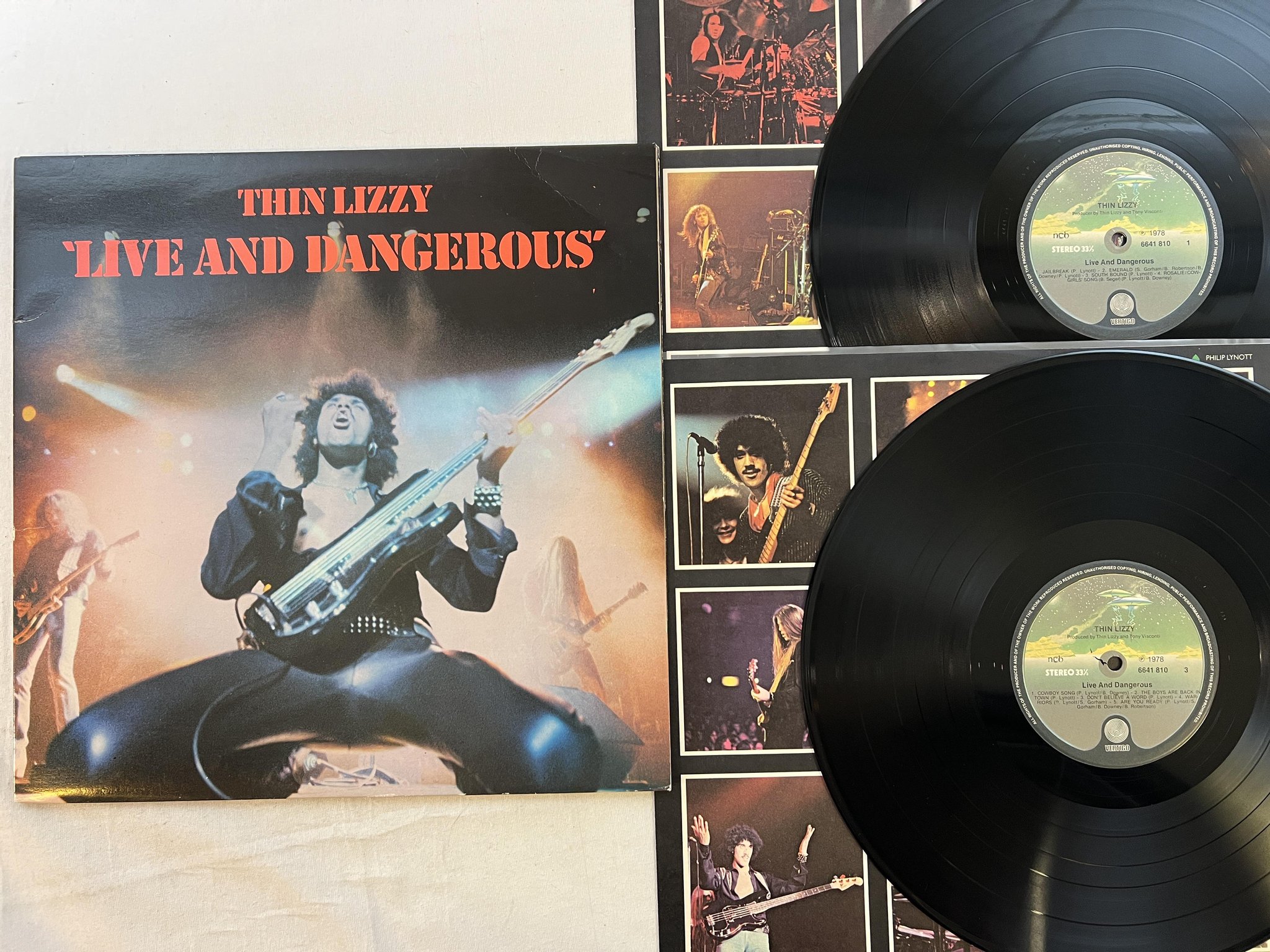 Omslagsbild för skivan THIN LIZZY live and dangerous 2xLP -78 ncb VERTIGO 6641810